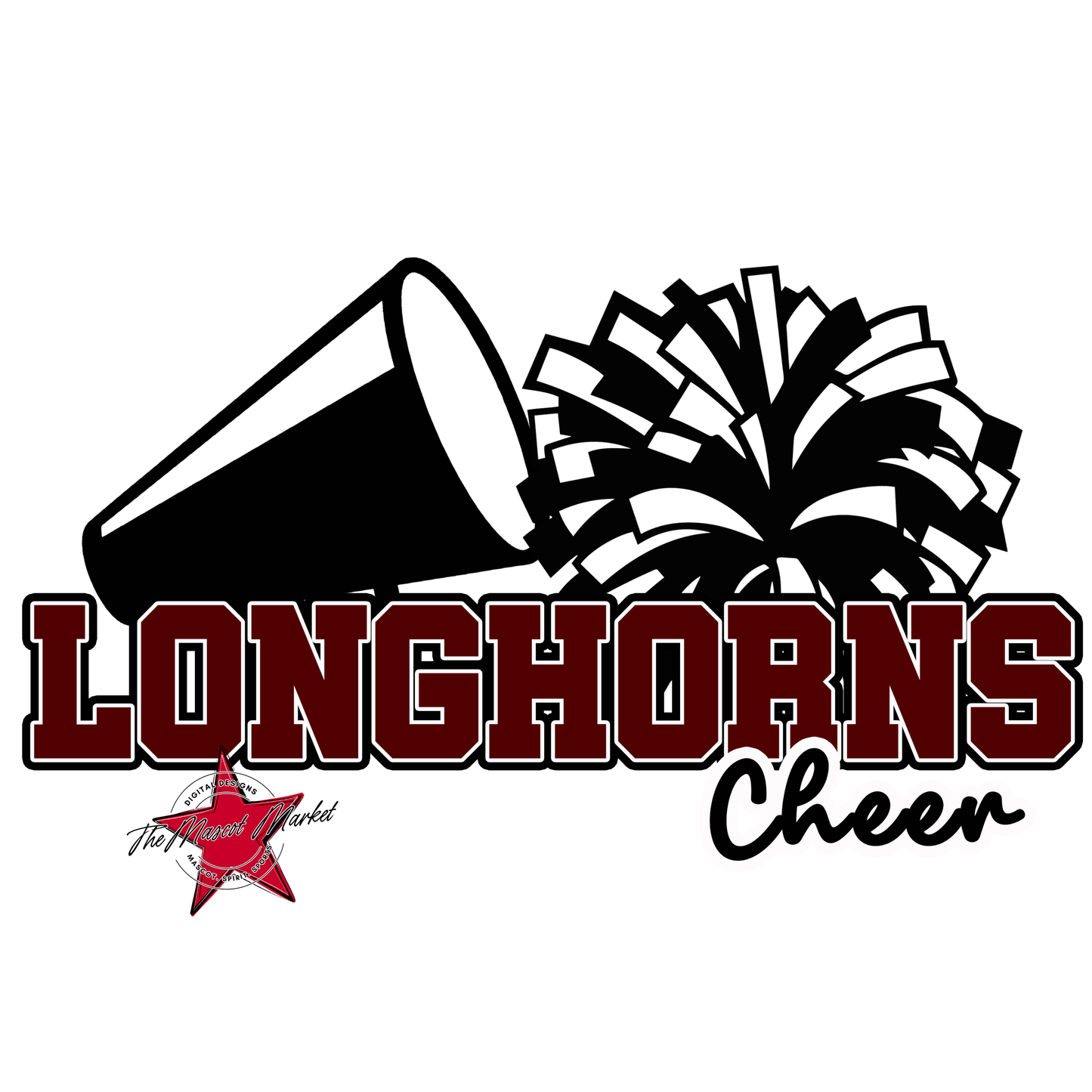 Longhorns Varsity Cheer-Maroon
