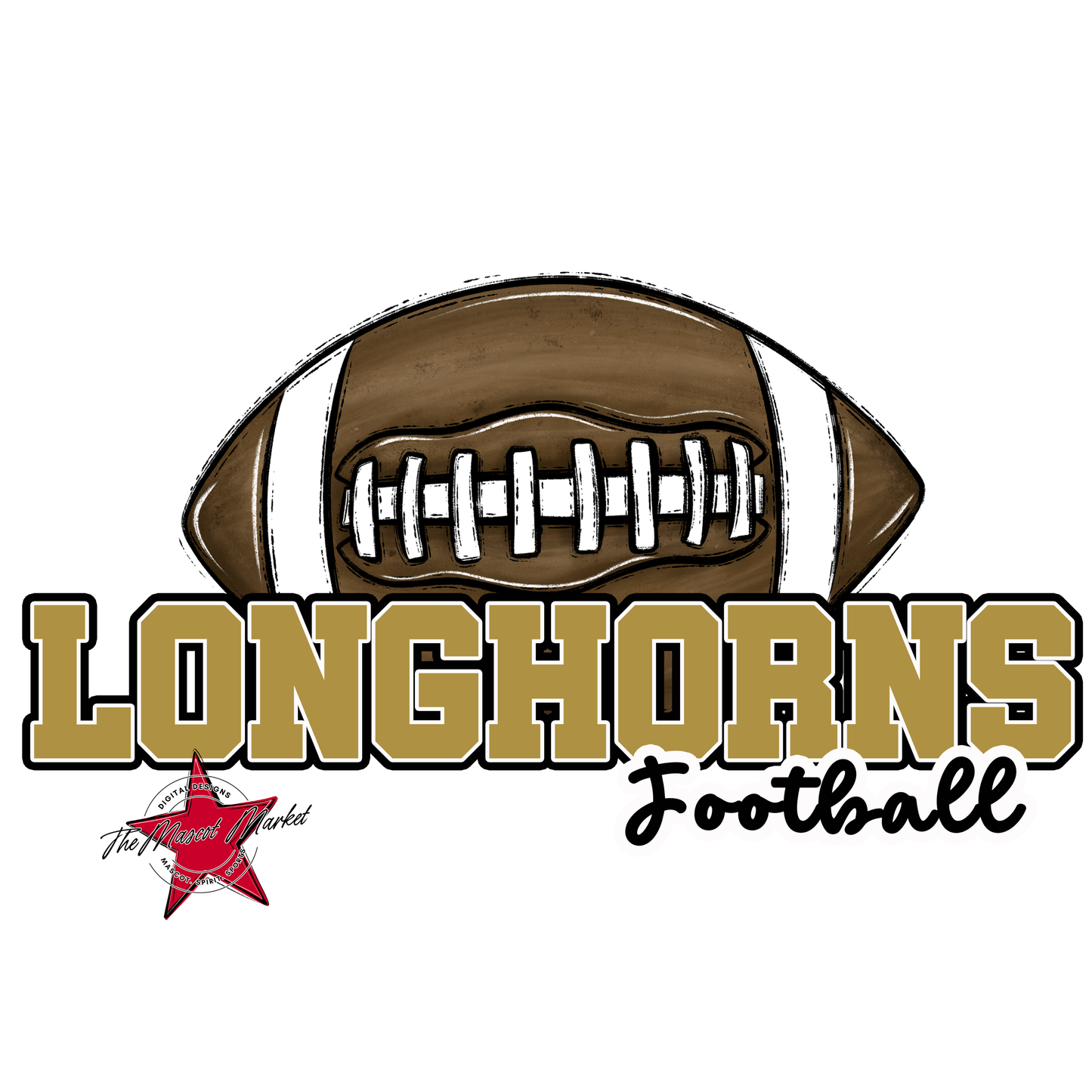 Longhorns Varsity Football-Gold