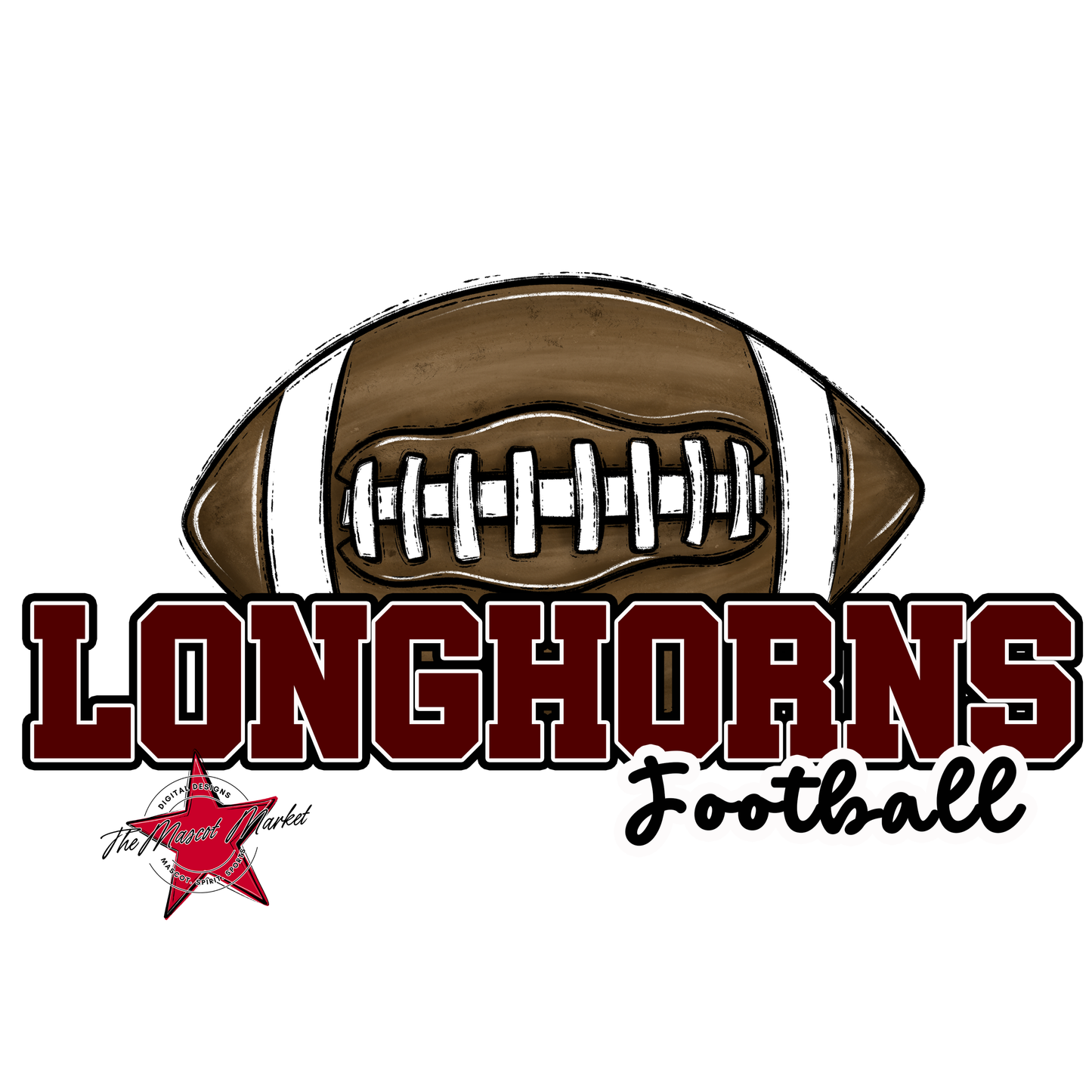 Longhorns Varsity Football-Maroon