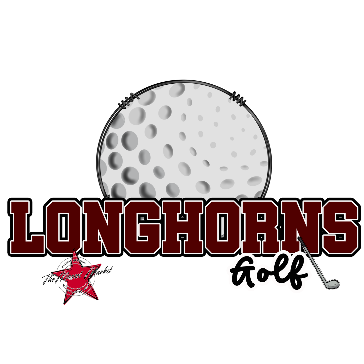 Longhorns Varsity Golf-Maroon
