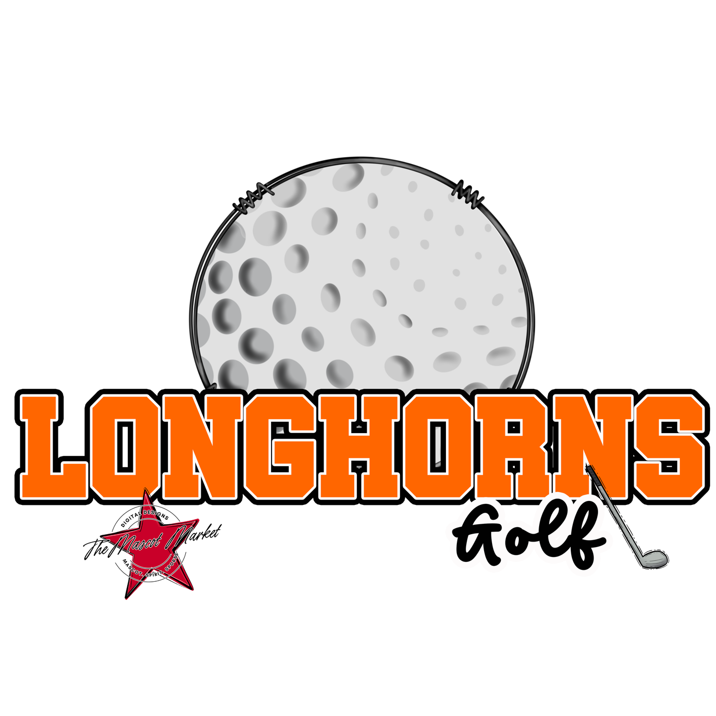 Longhorns Varsity Golf-Orange