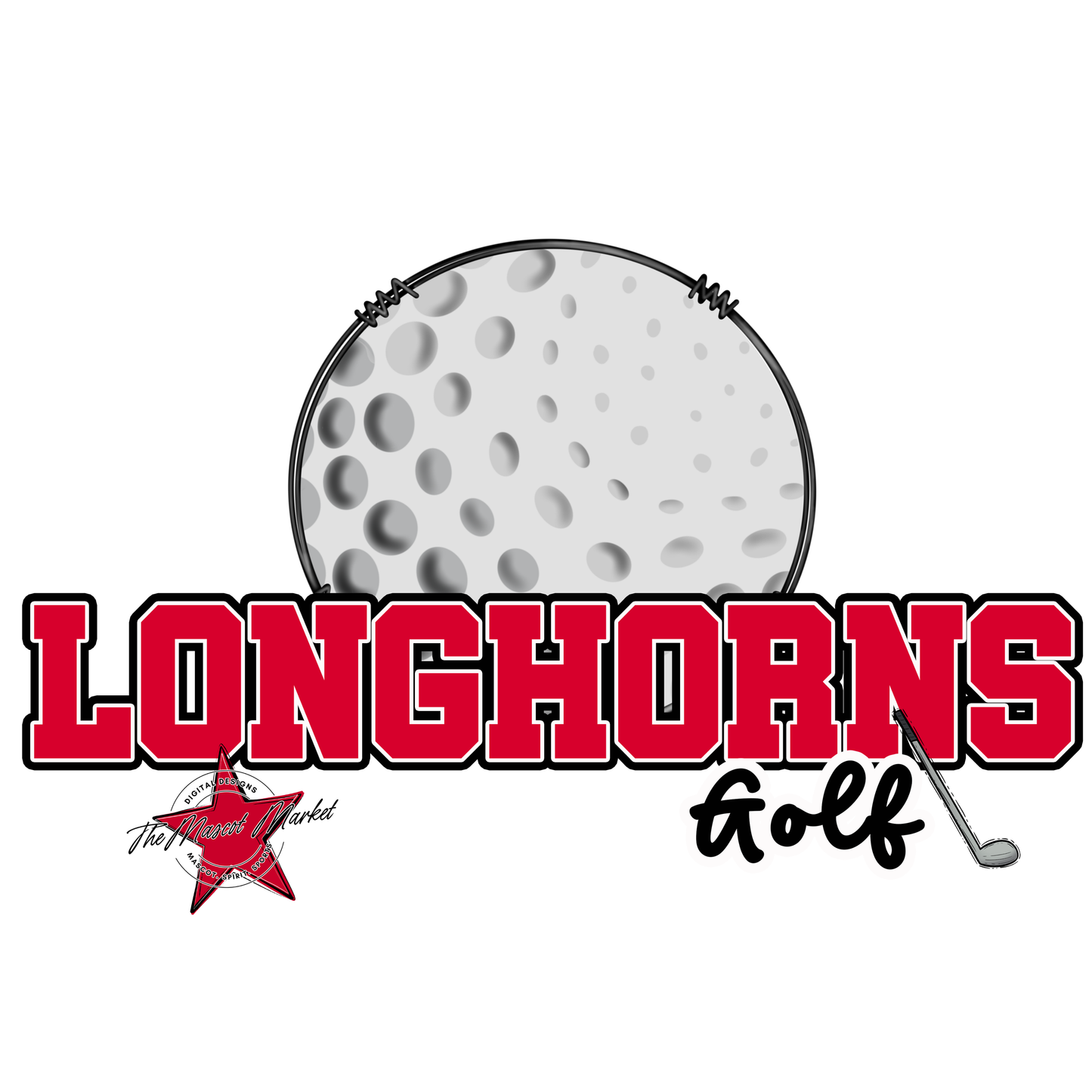 Longhorns Varsity Golf-Red