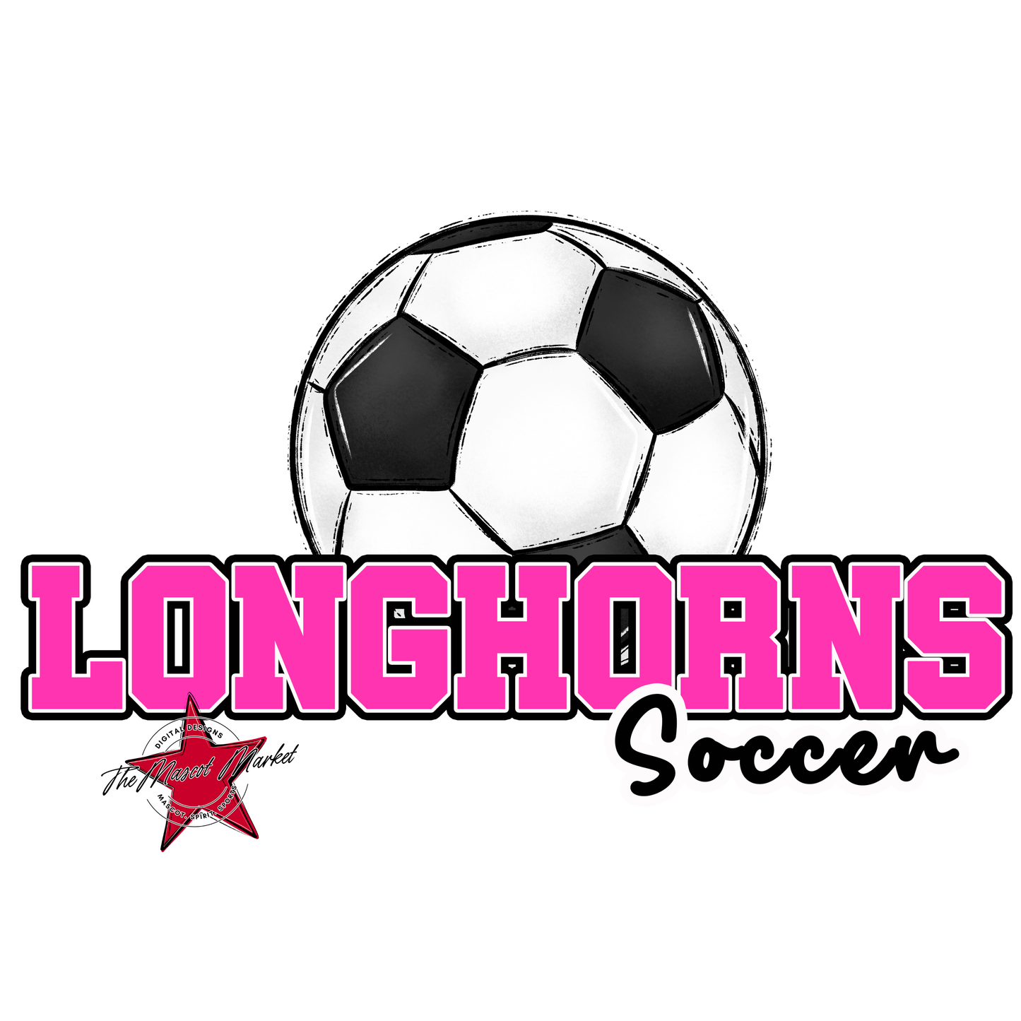 Longhorns Varsity Soccer-Pink