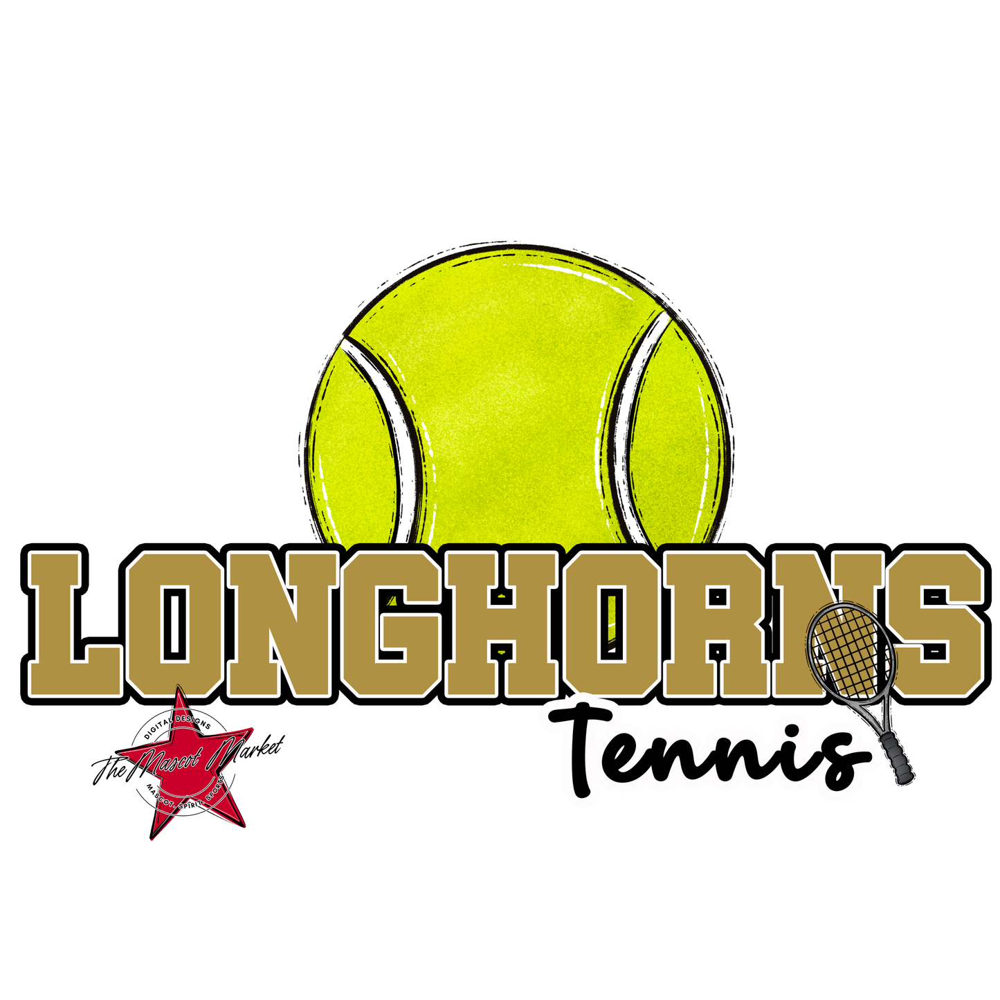Longhorns Varsity Tennis-Gold