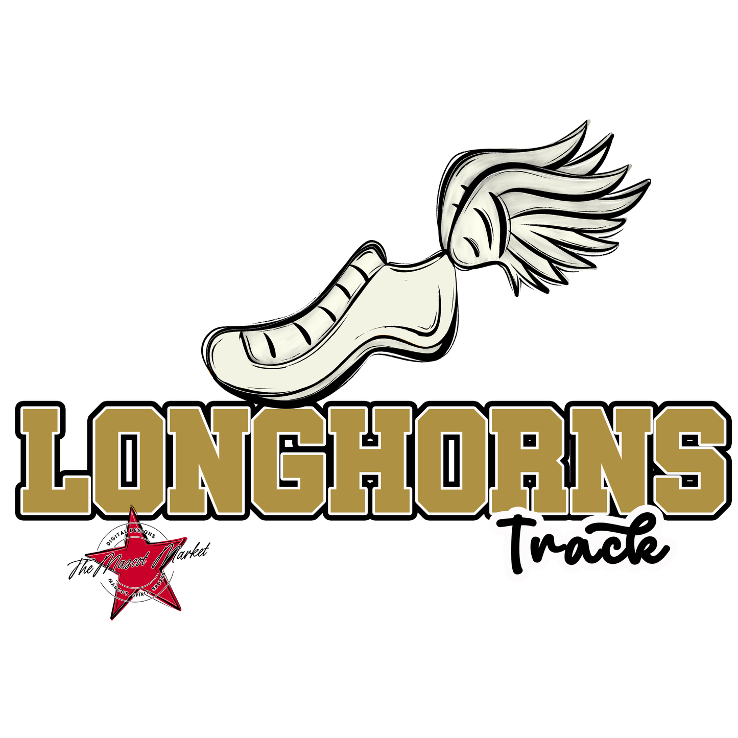 Longhorns Varsity Track-Gold