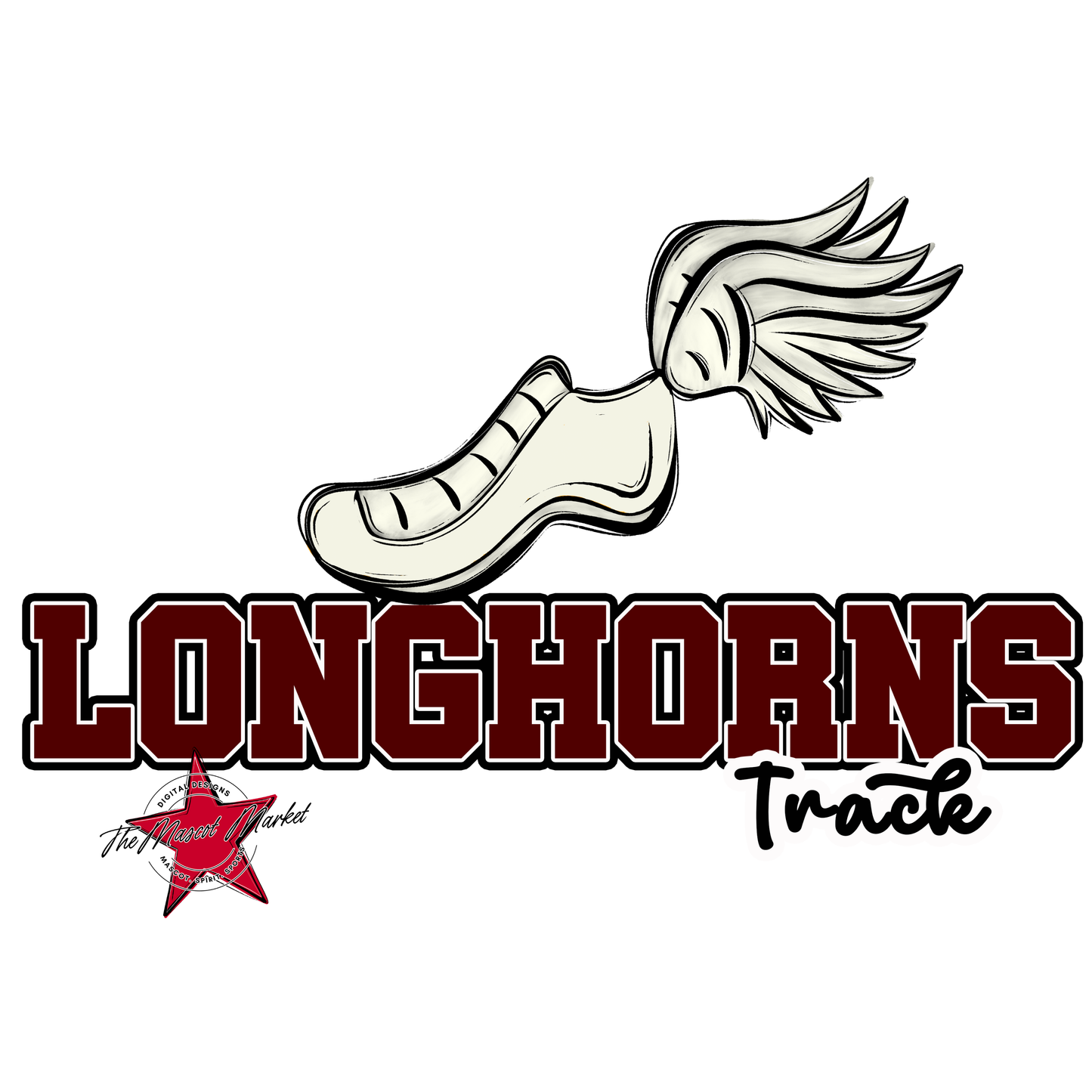 Longhorns Varsity Track-Maroon