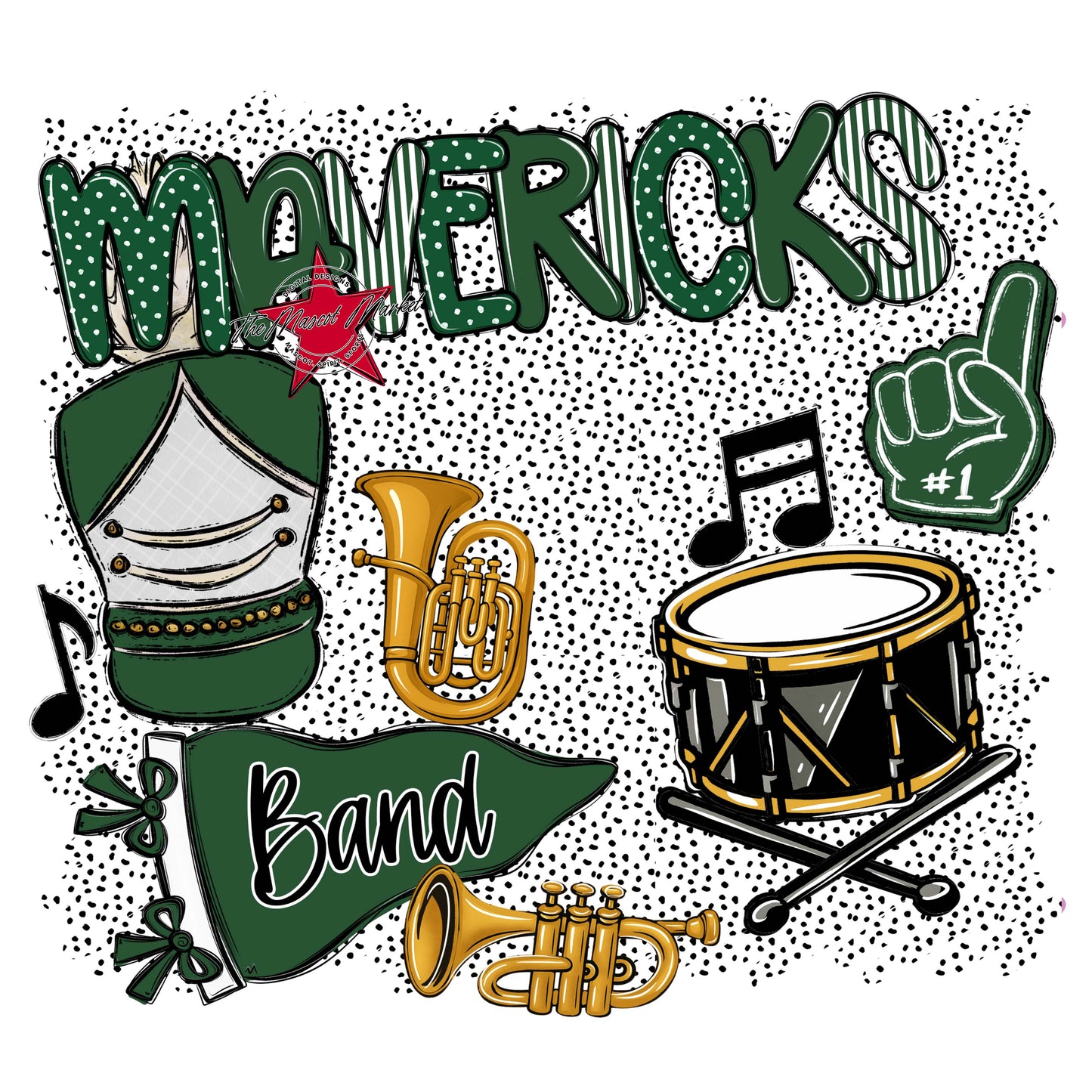 Mavericks Band Spirit-Green