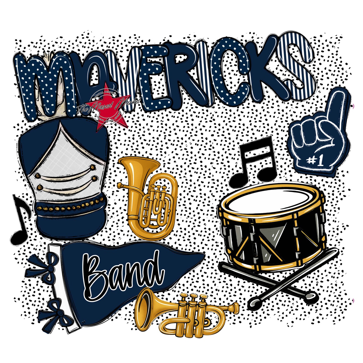 Mavericks Band Spirit-Navy