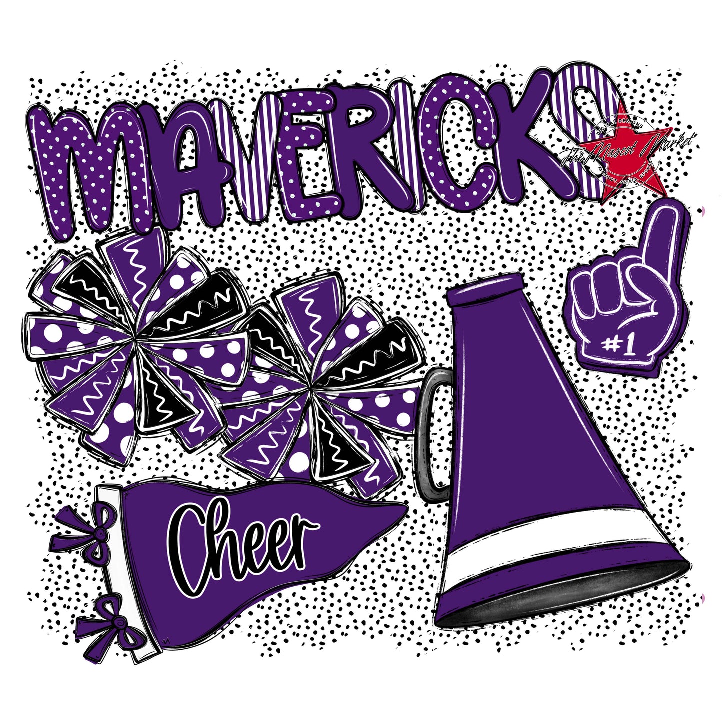 Mavericks Cheer Spirit-Purple