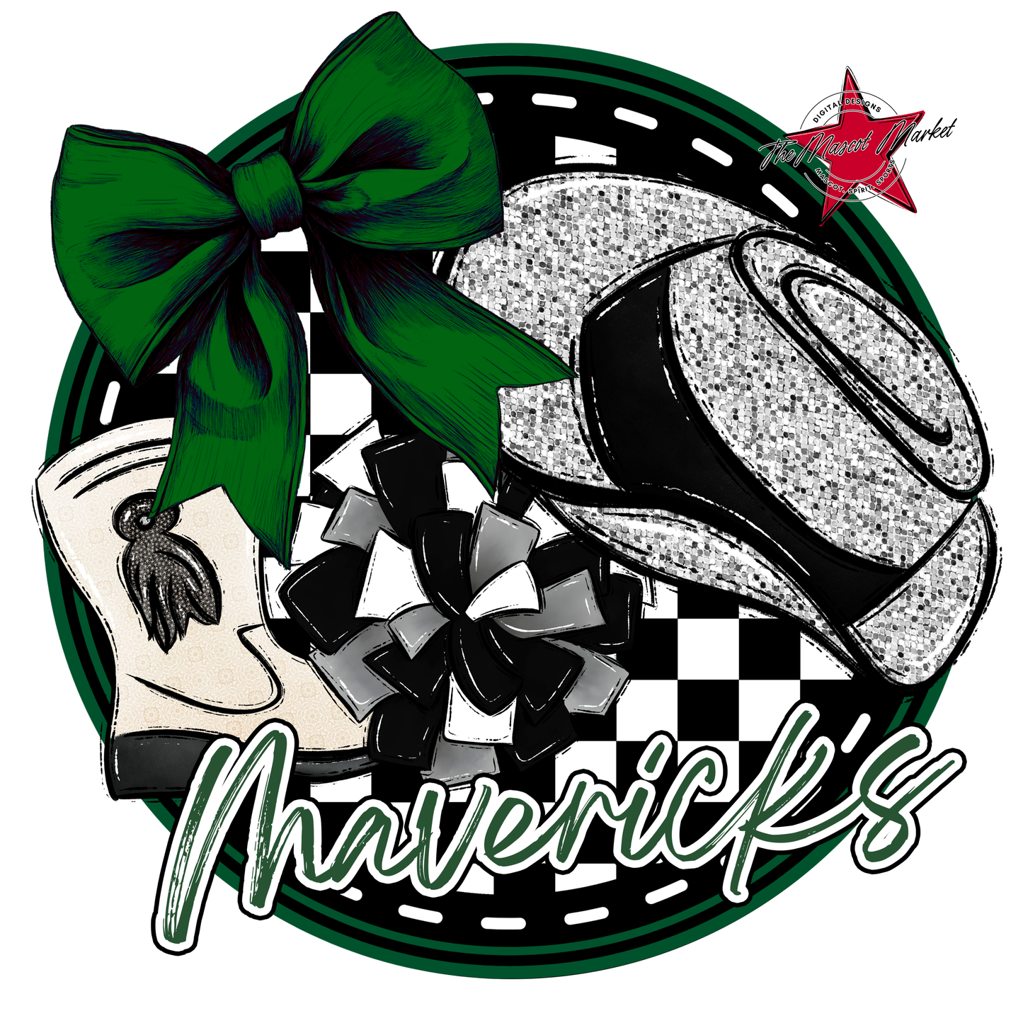 Mavericks Circle Drillteam Design-Green