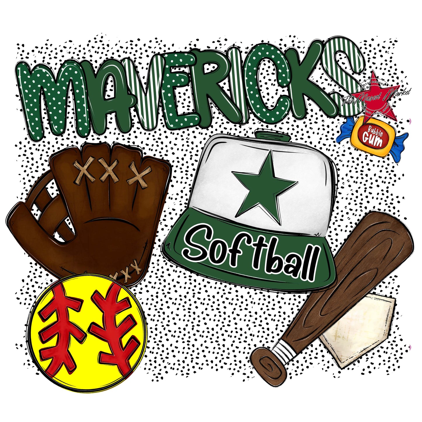 Mavericks Softball Spirit-Green