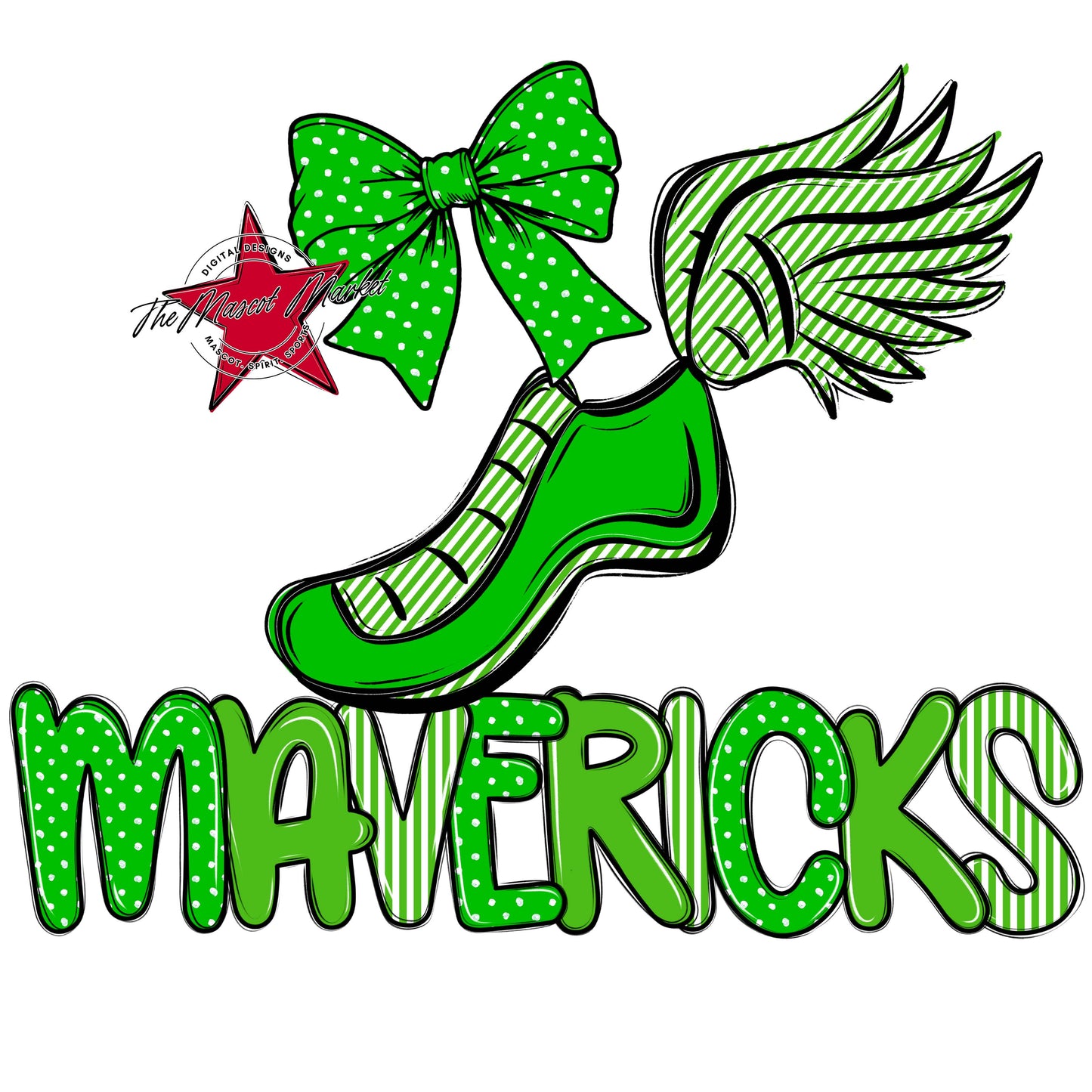 Mavericks Track Spirit Design-Bright Green