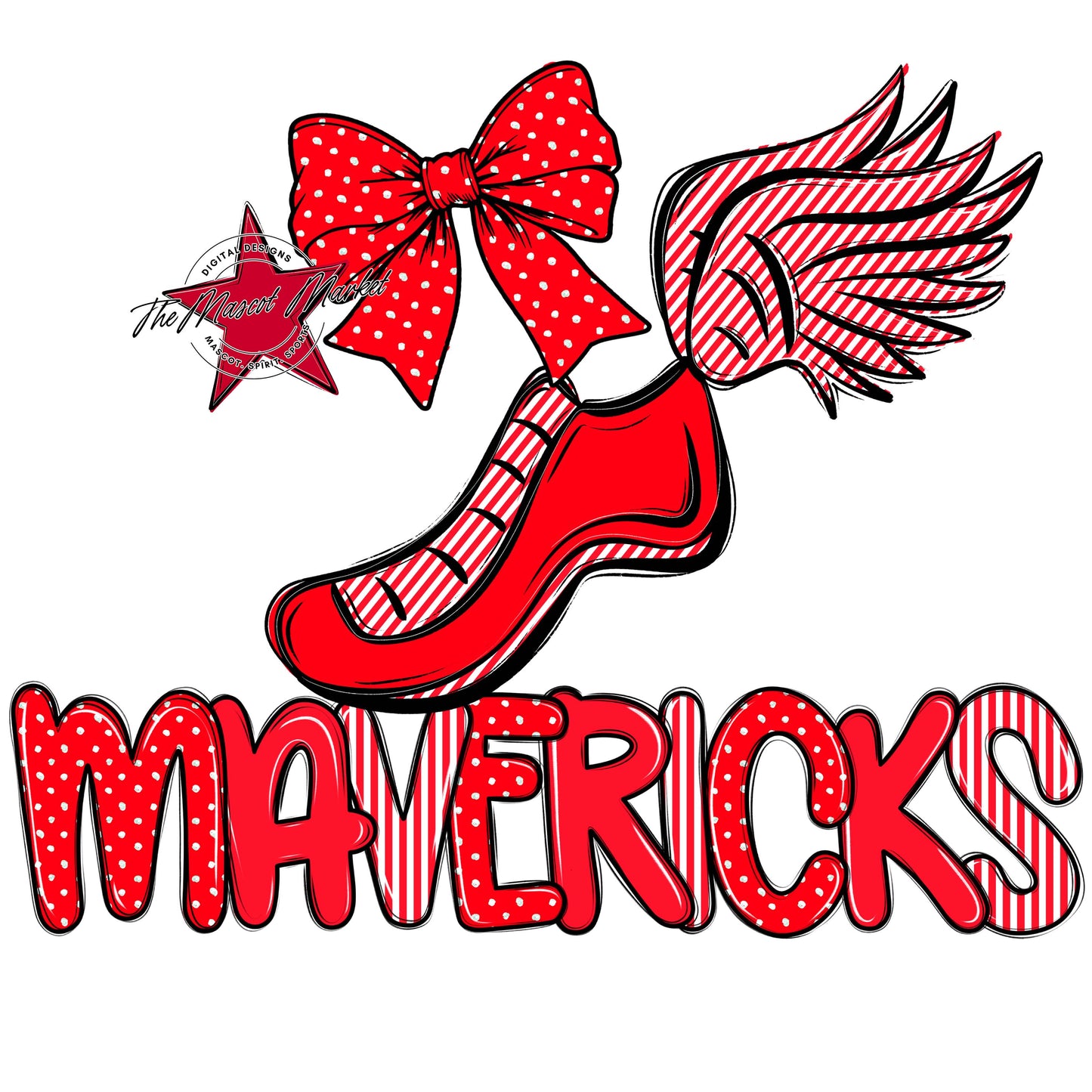 Mavericks Track Spirit Design-Bright Red