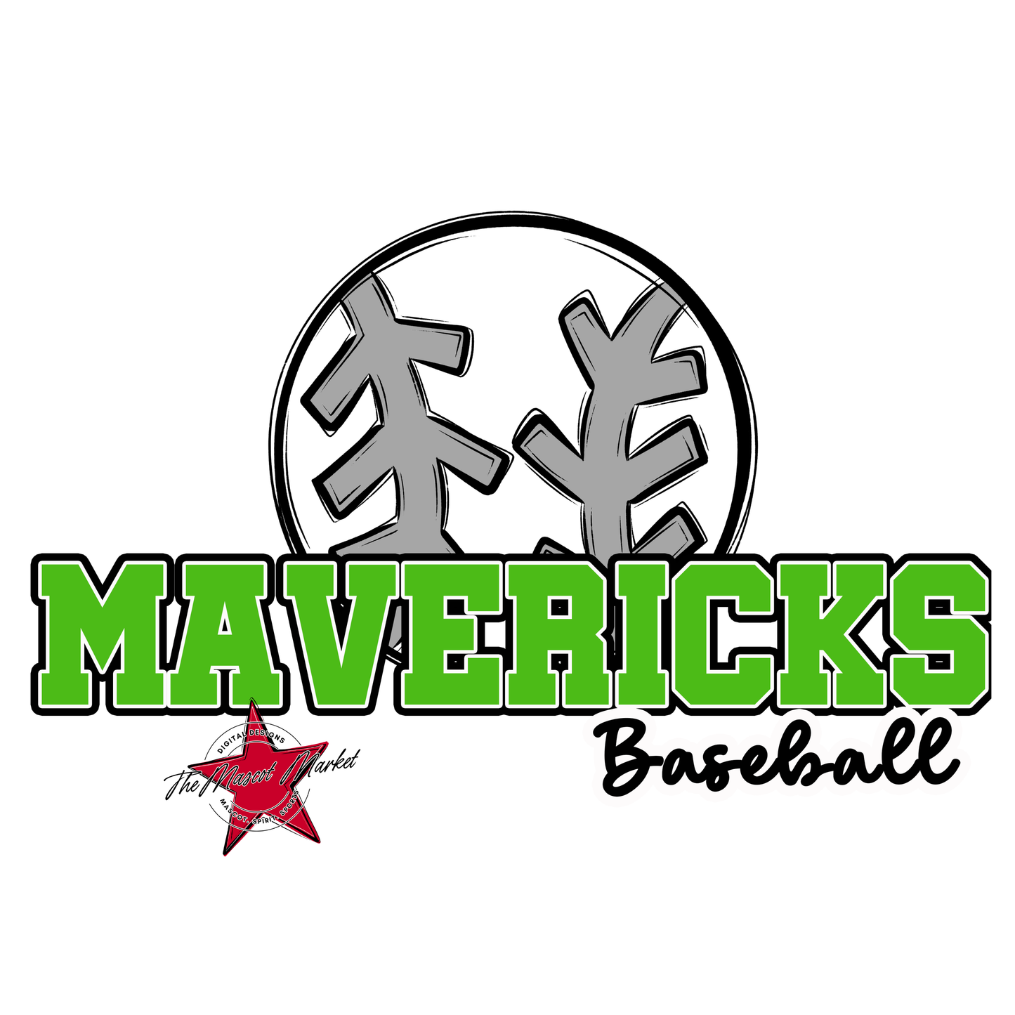 Mavericks Varsity Baseball-Bright Green