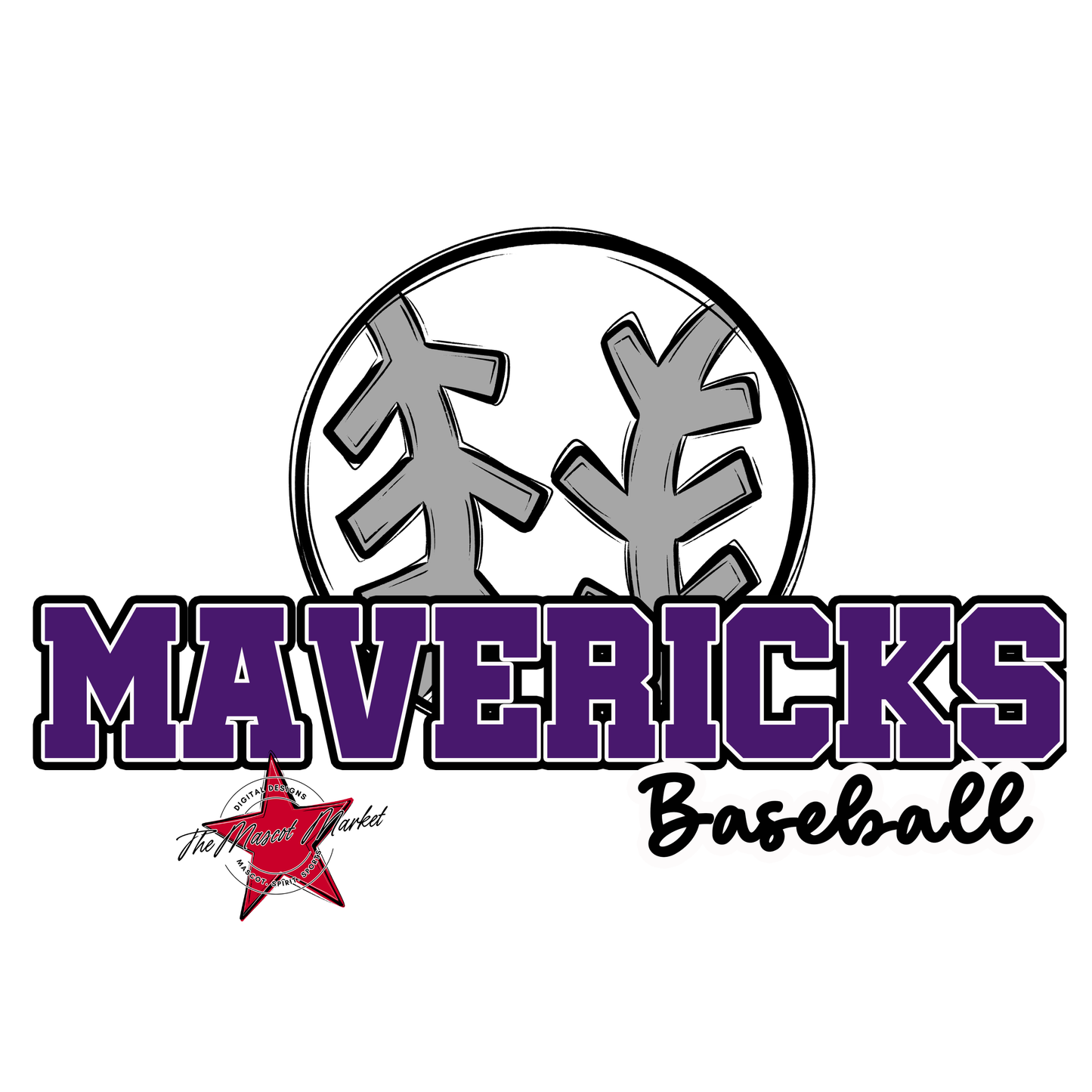 Mavericks Varsity Baseball-Purple