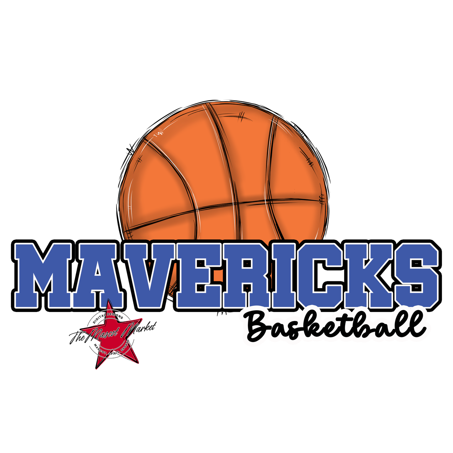 Mavericks Varsity Basketball-Off Blue