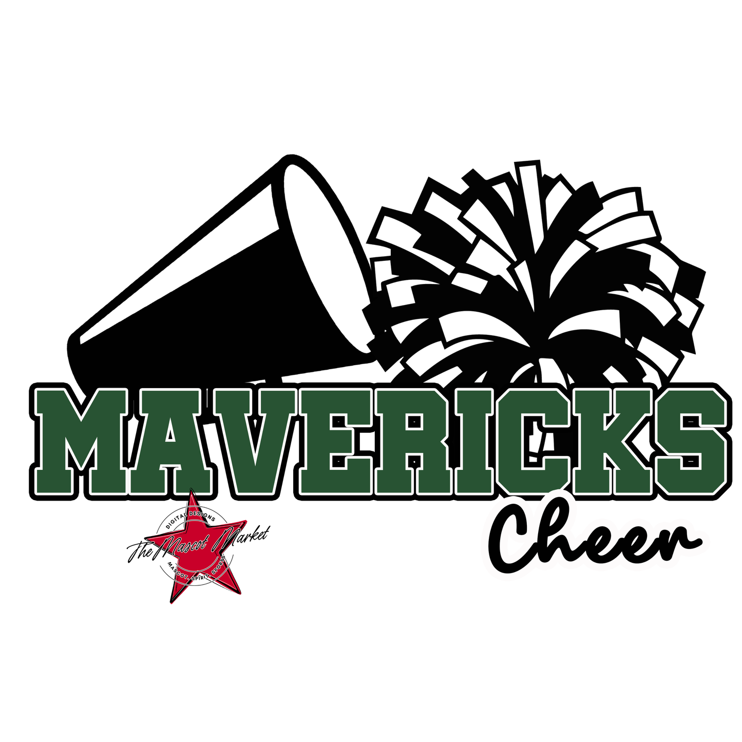 Mavericks Varsity Cheer-Green