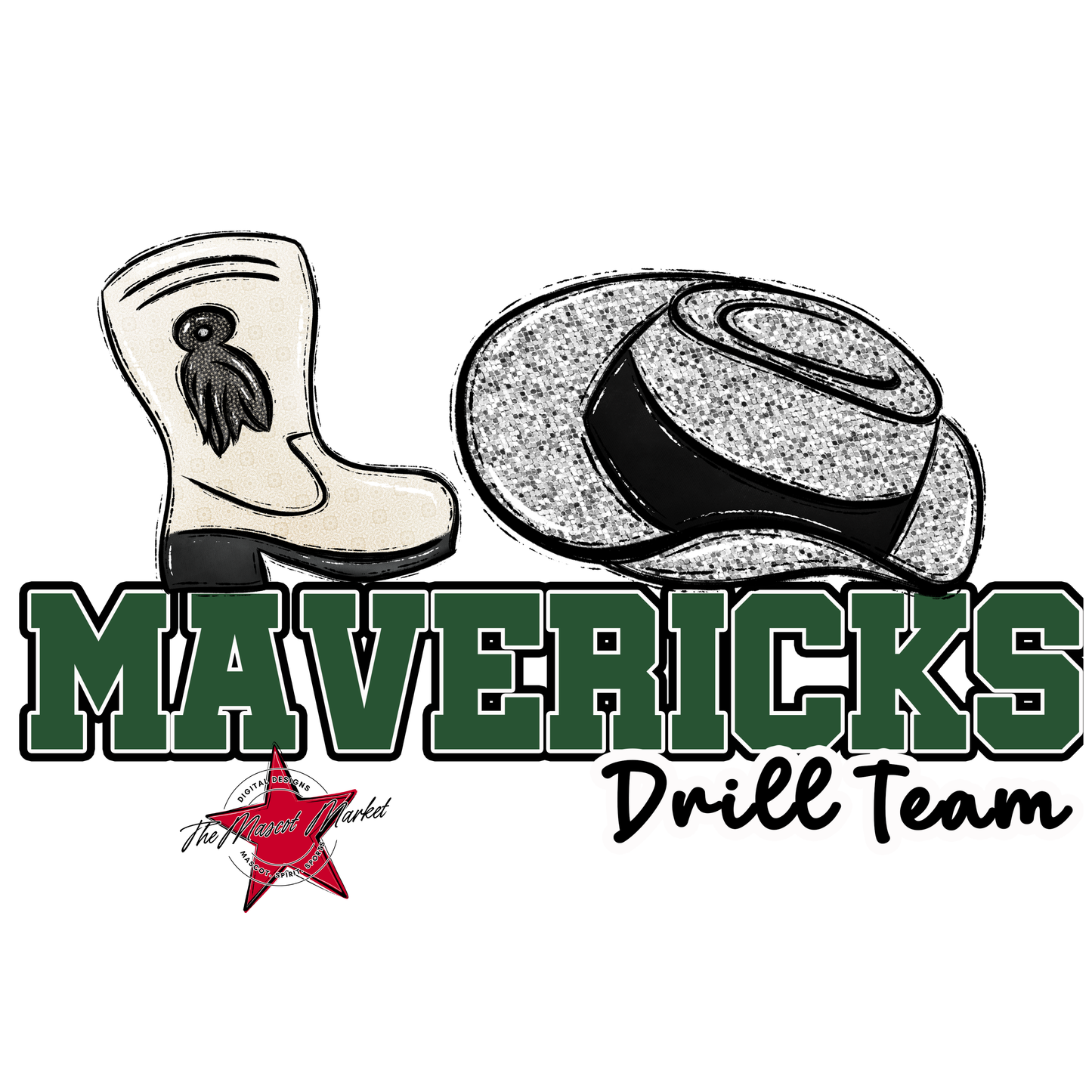 Mavericks Varsity Drillteam-Green