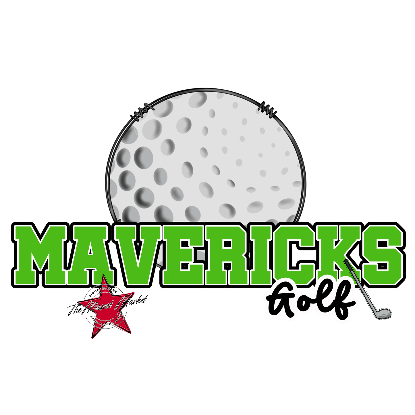 Mavericks Varsity Golf-Bright Green