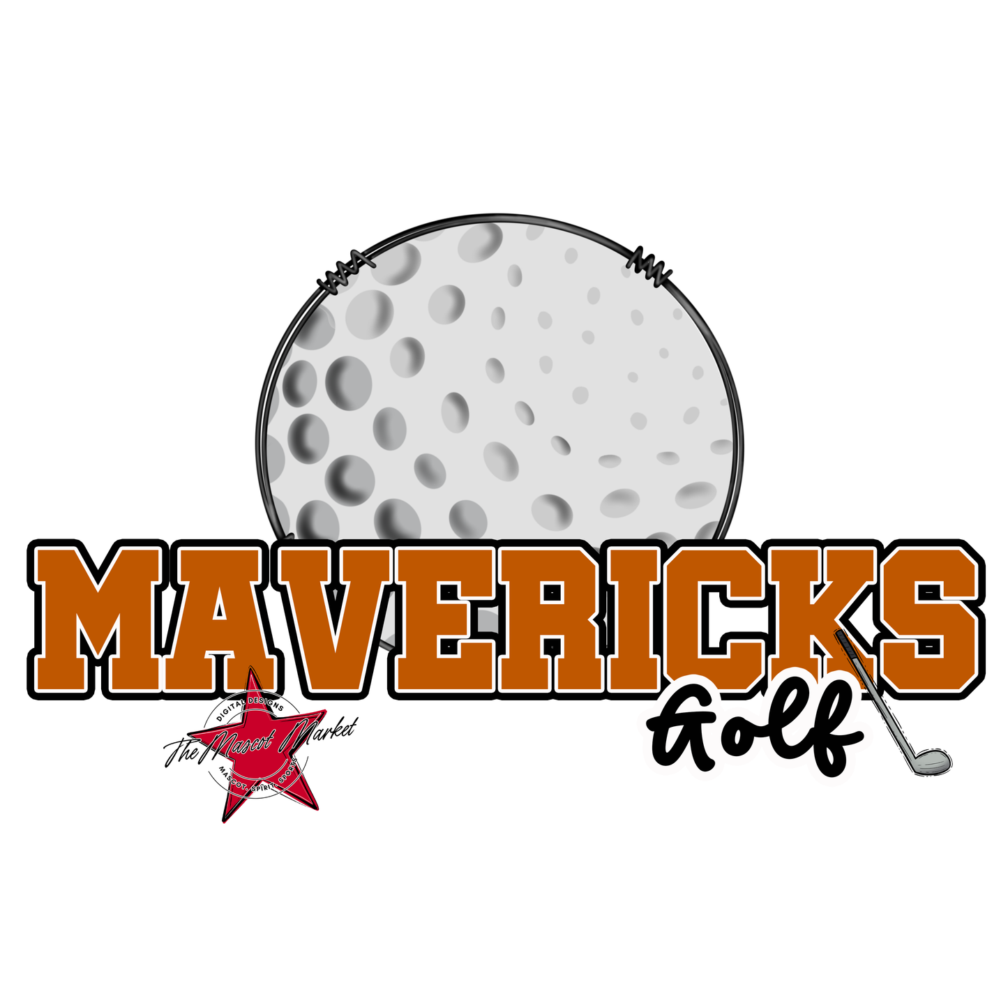 Mavericks Varsity Golf-Burnt Orange