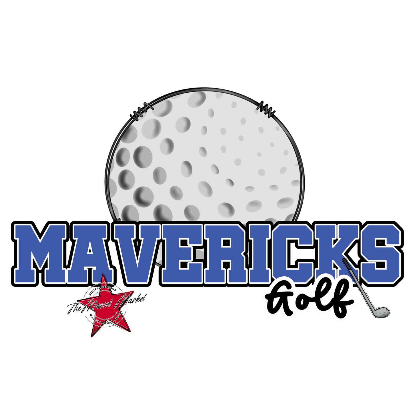 Mavericks Varsity Golf-Off Blue