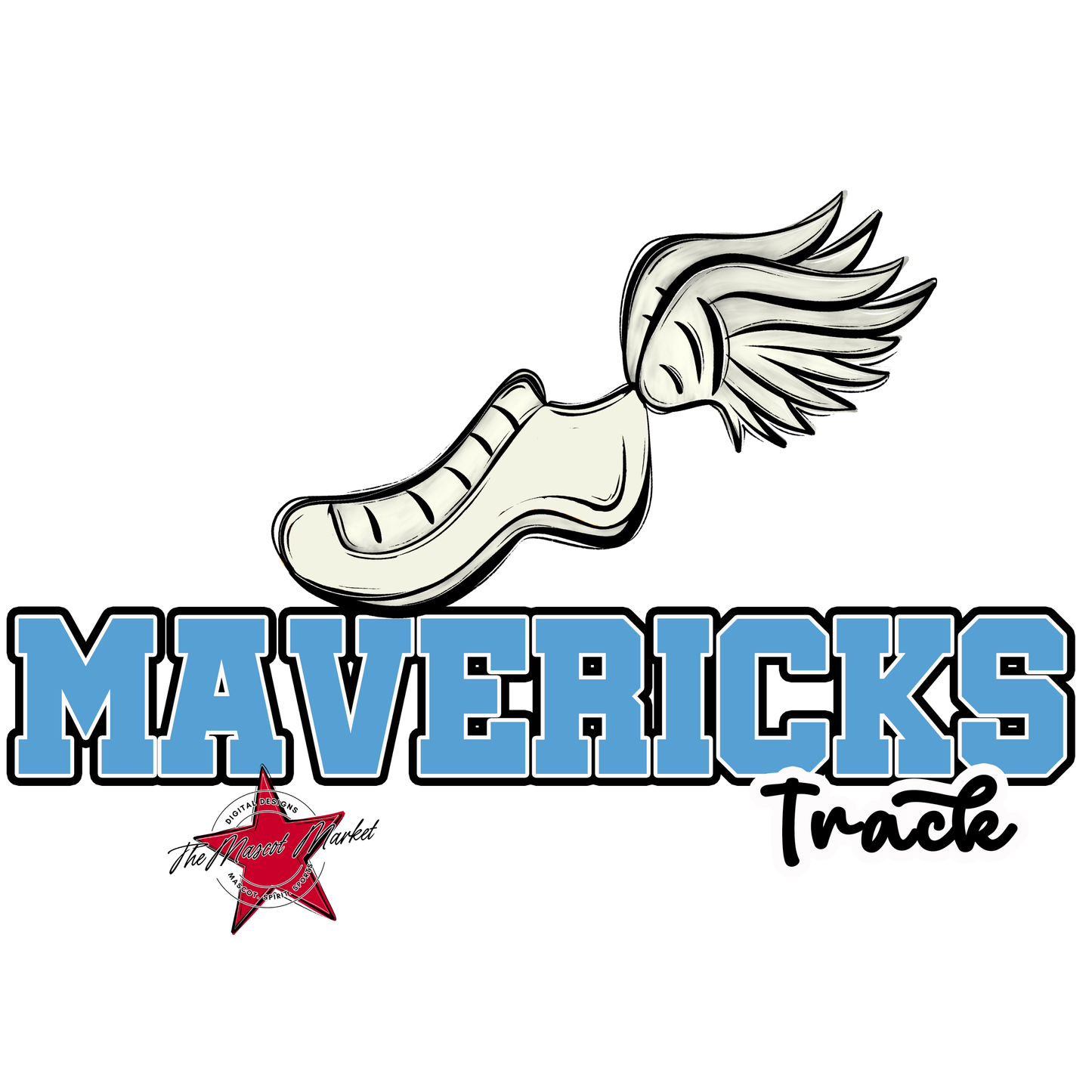 Mavericks Varsity Track-Carolina Blue