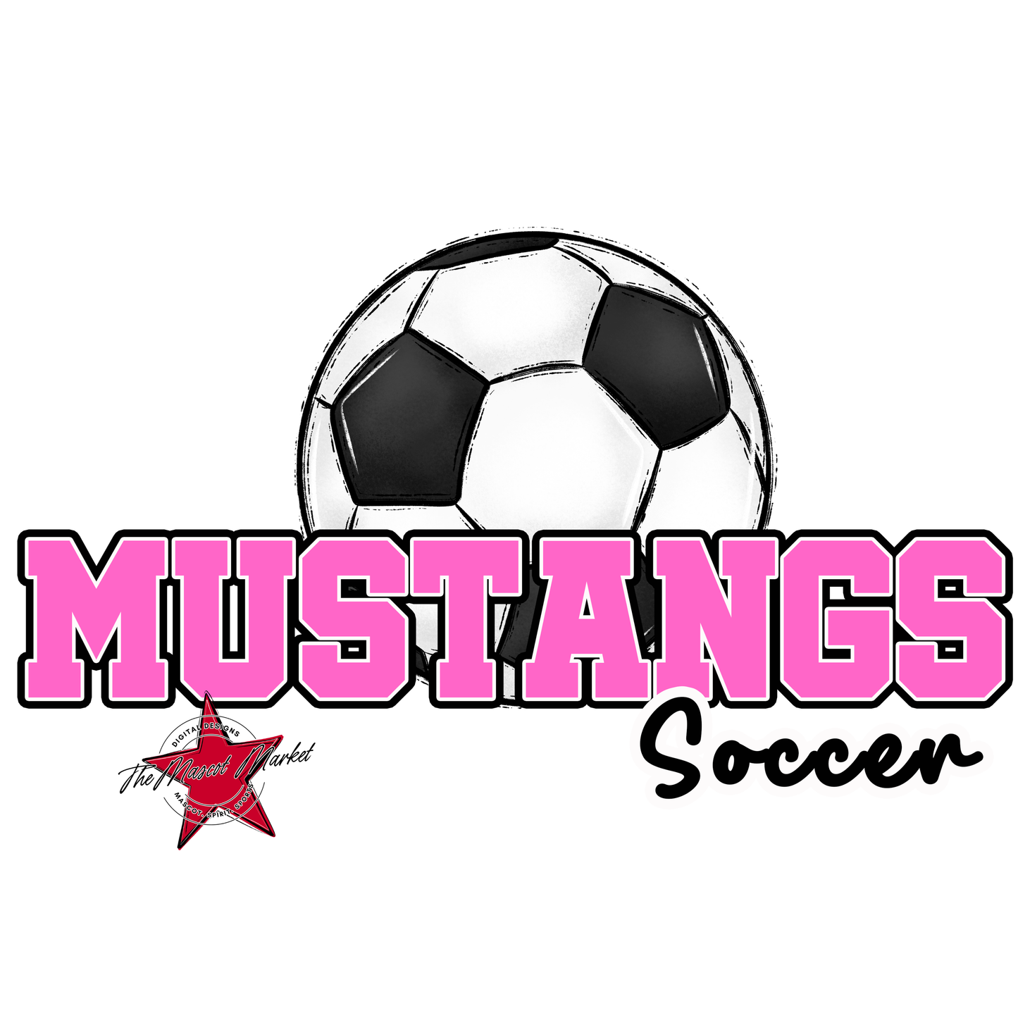 Mustangs Varsity Soccer-Baby Pink
