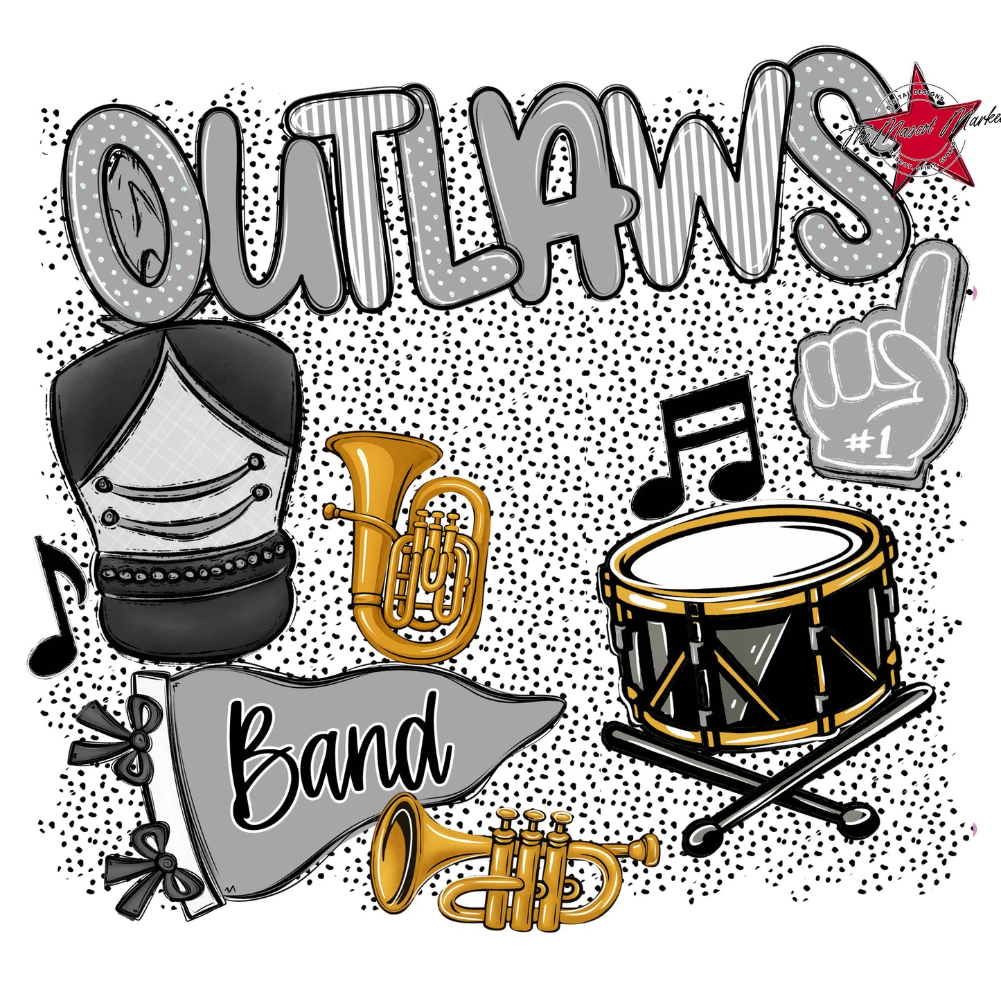 Outlaws Band Spirit-Grey
