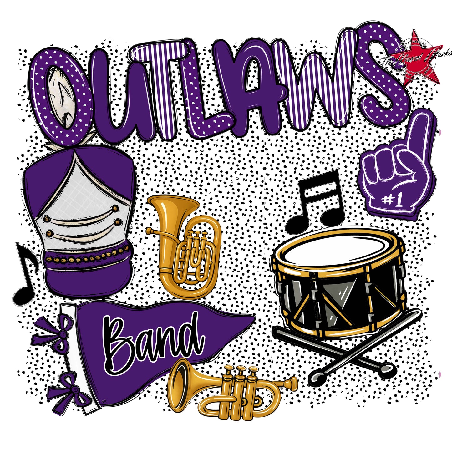 Outlaws Band Spirit-Purple