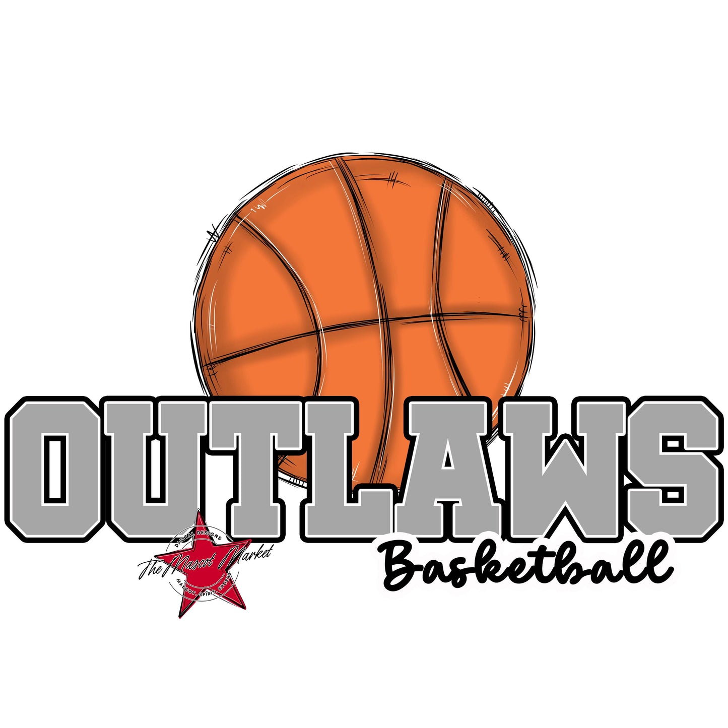 Outlaws Varsity Basketball-Grey