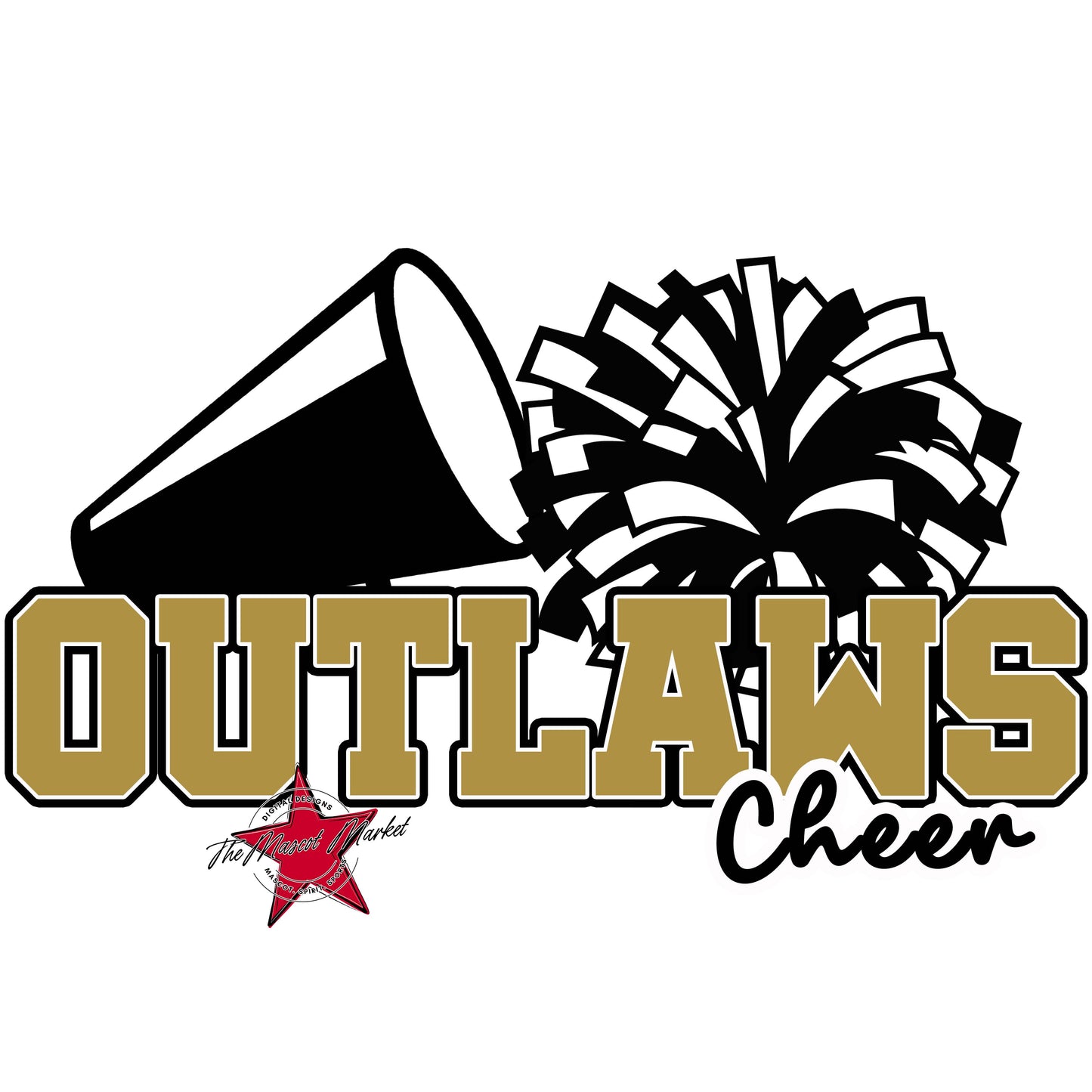 Outlaws Varsity Cheer-Gold
