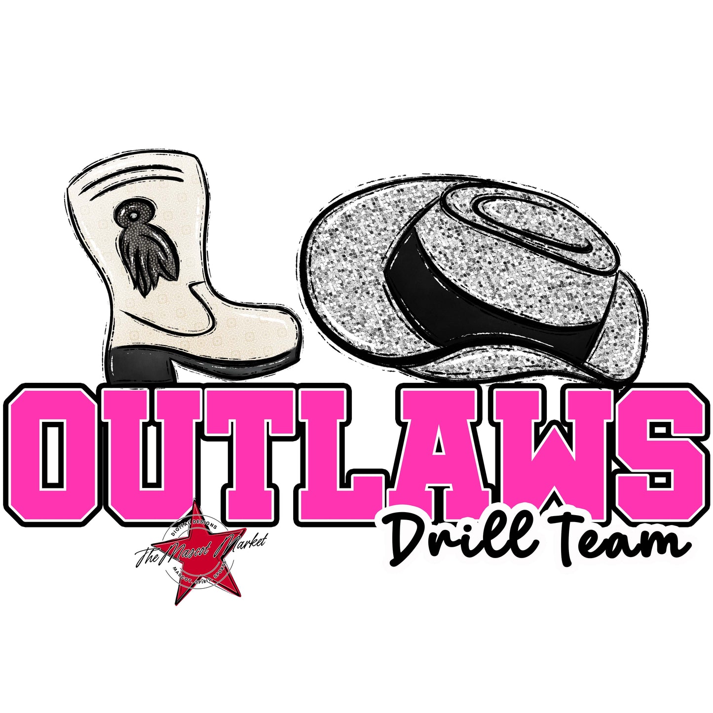 Outlaws Varsity Drillteam-Pink