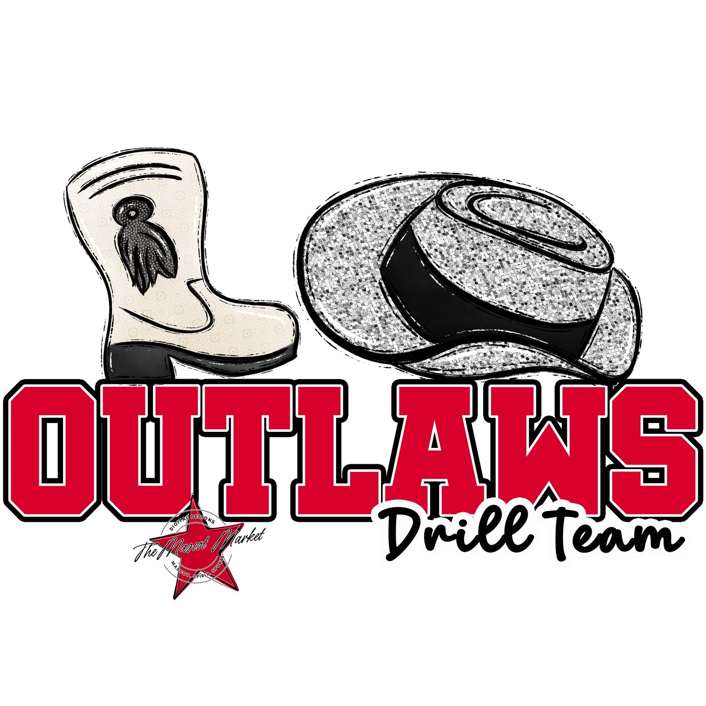 Outlaws Varsity Drillteam-Red