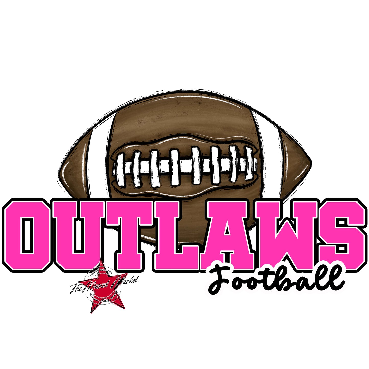 Outlaws Varsity Football-Pink