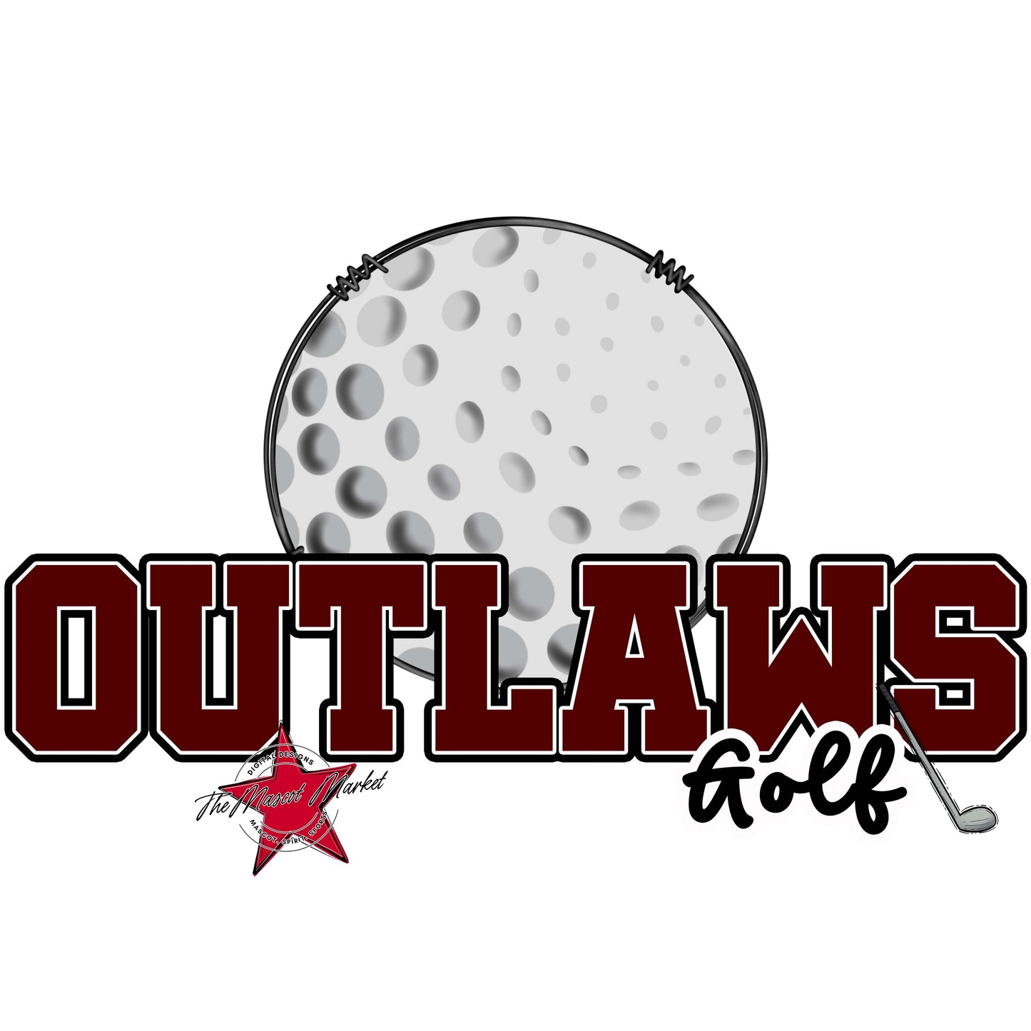 Outlaws Varsity Golf-Maroon