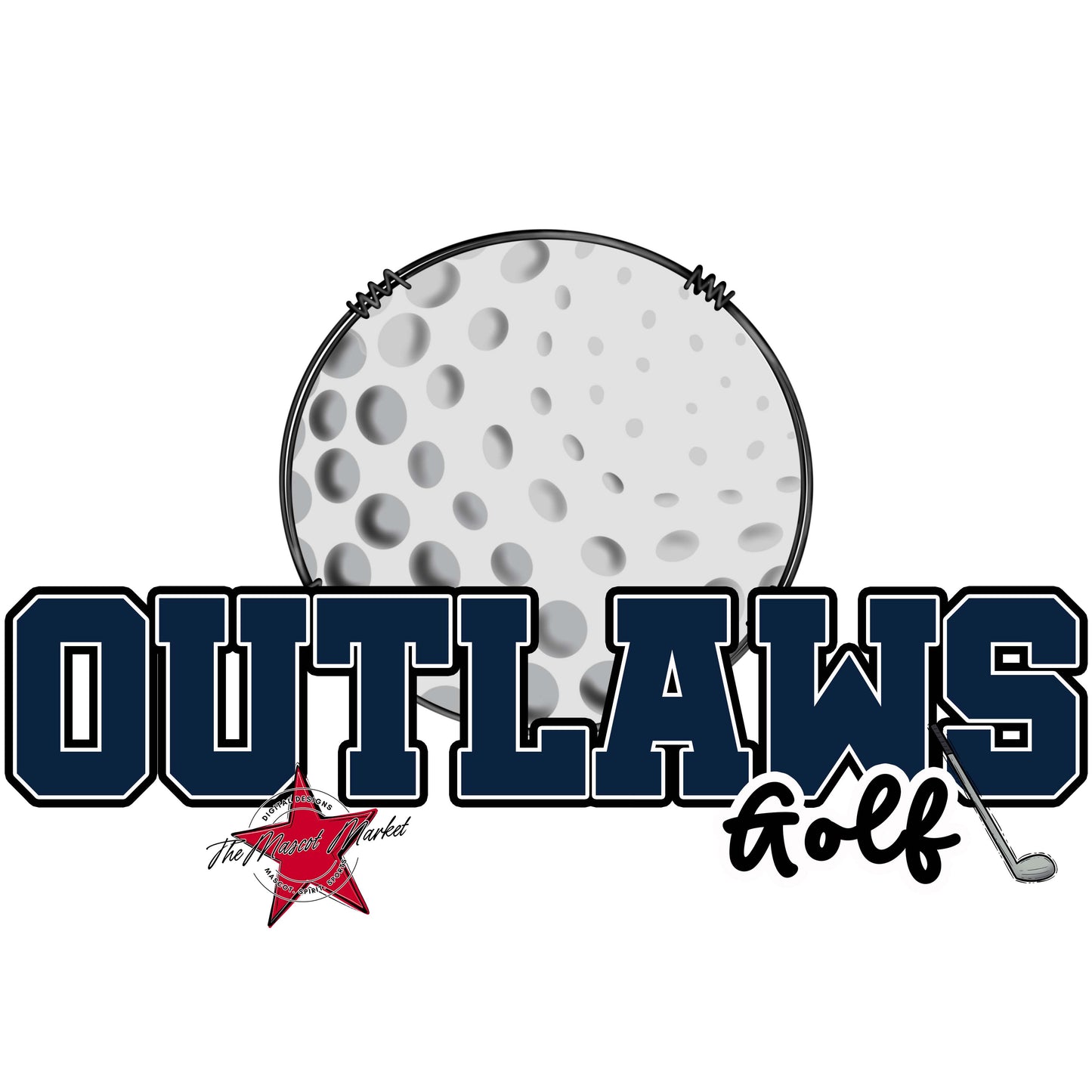 Outlaws Varsity Golf-Navy