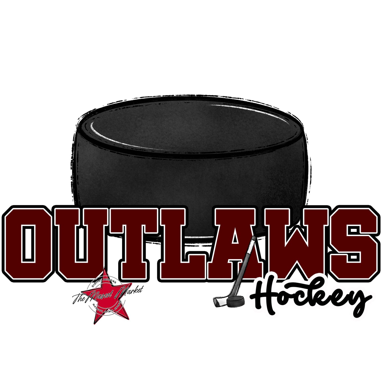 Outlaws Varsity Hockey-Maroon