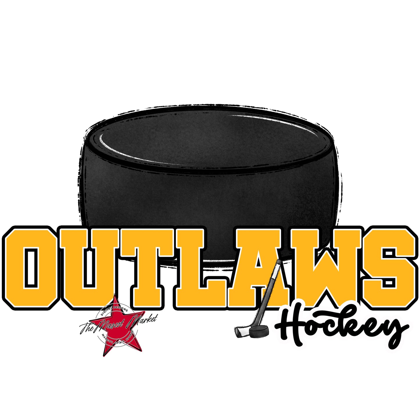 Outlaws Varsity Hockey-Yellow