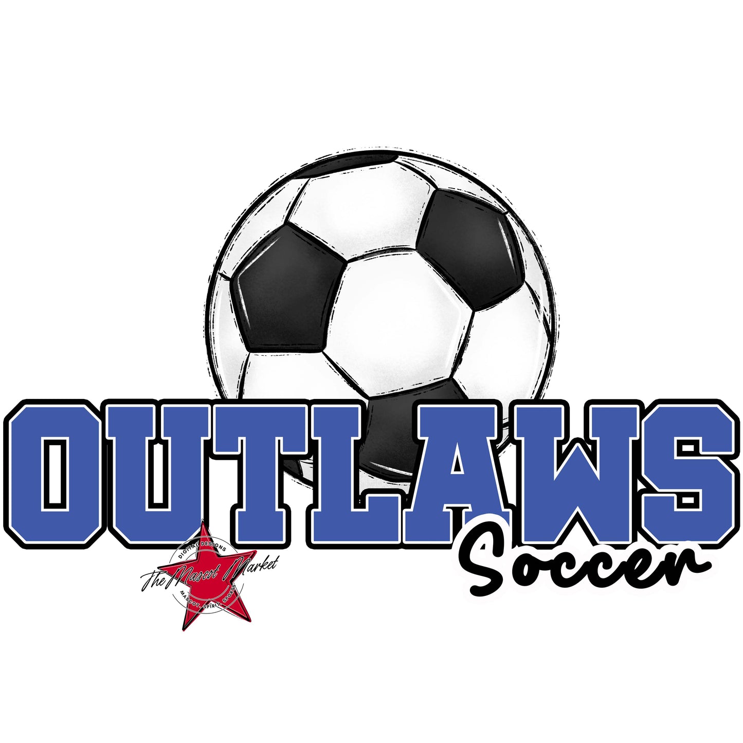 Outlaws Varsity Soccer-Off Blue