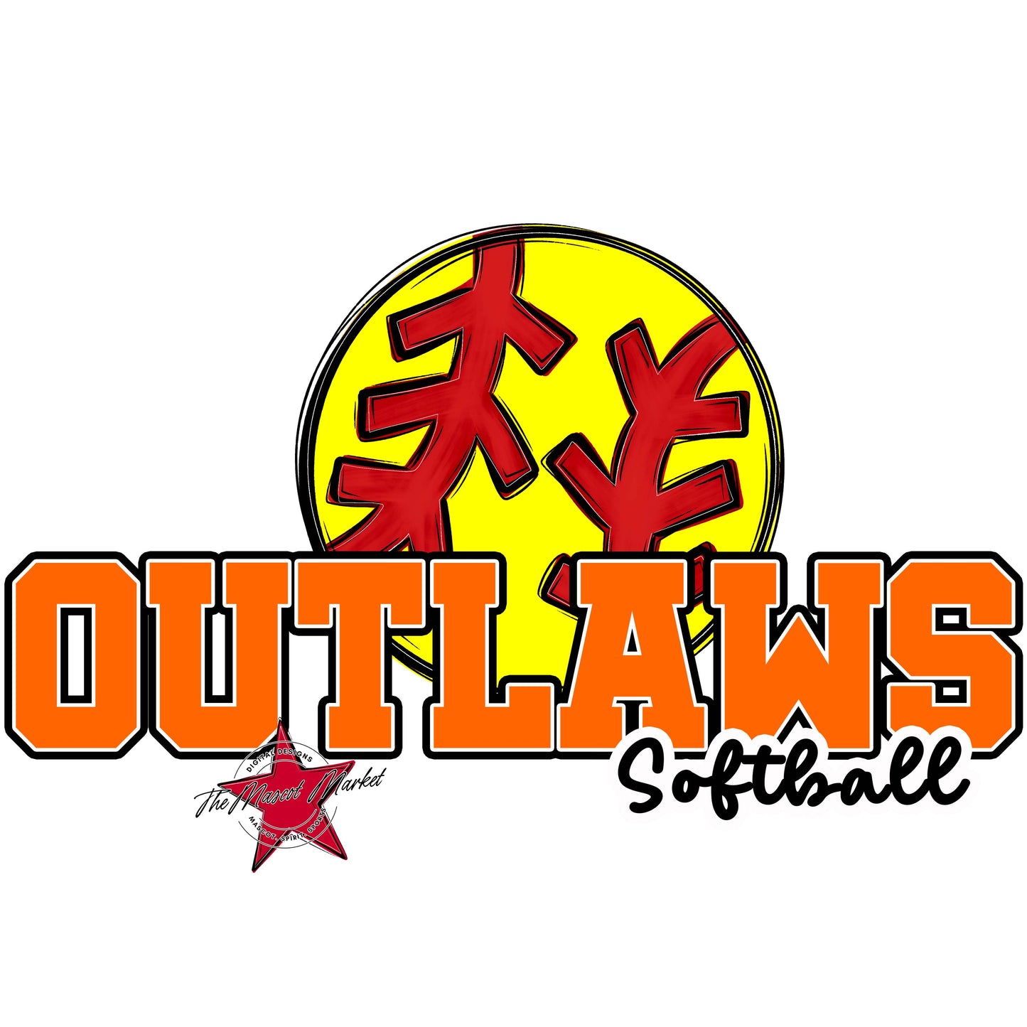 Outlaws Varsity Softball-Orange