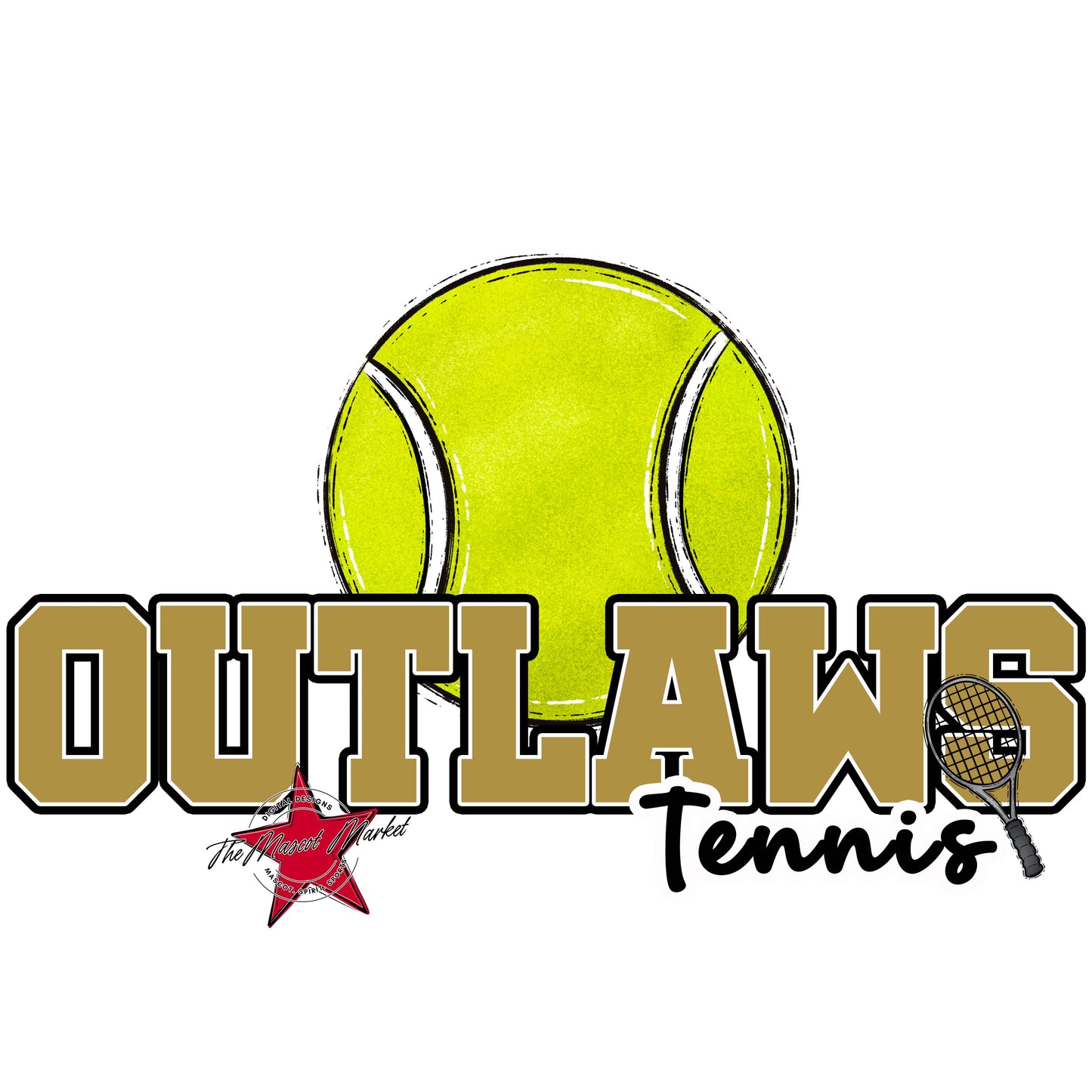 Outlaws Varsity Tennis-Gold