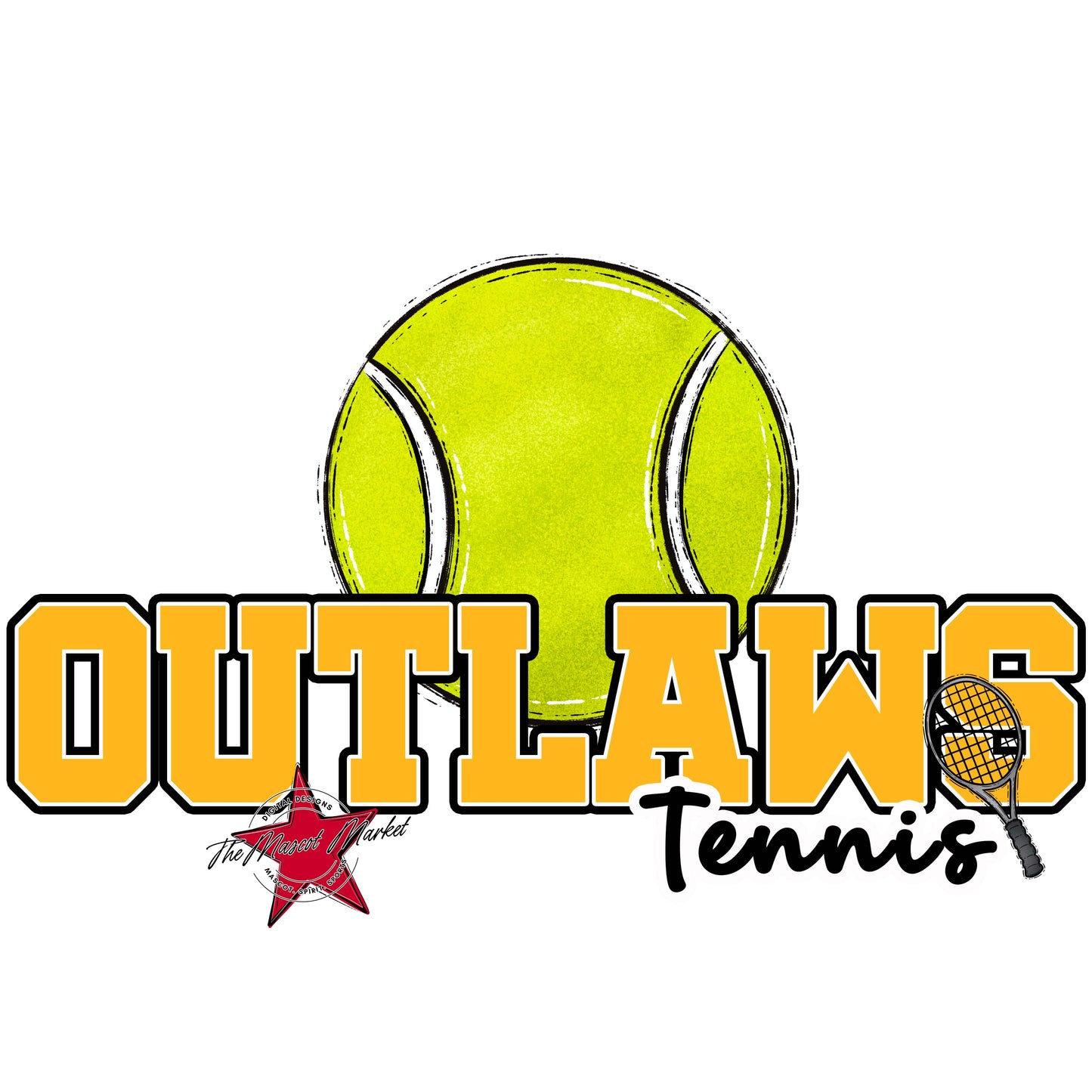 Outlaws Varsity Tennis-Yellow