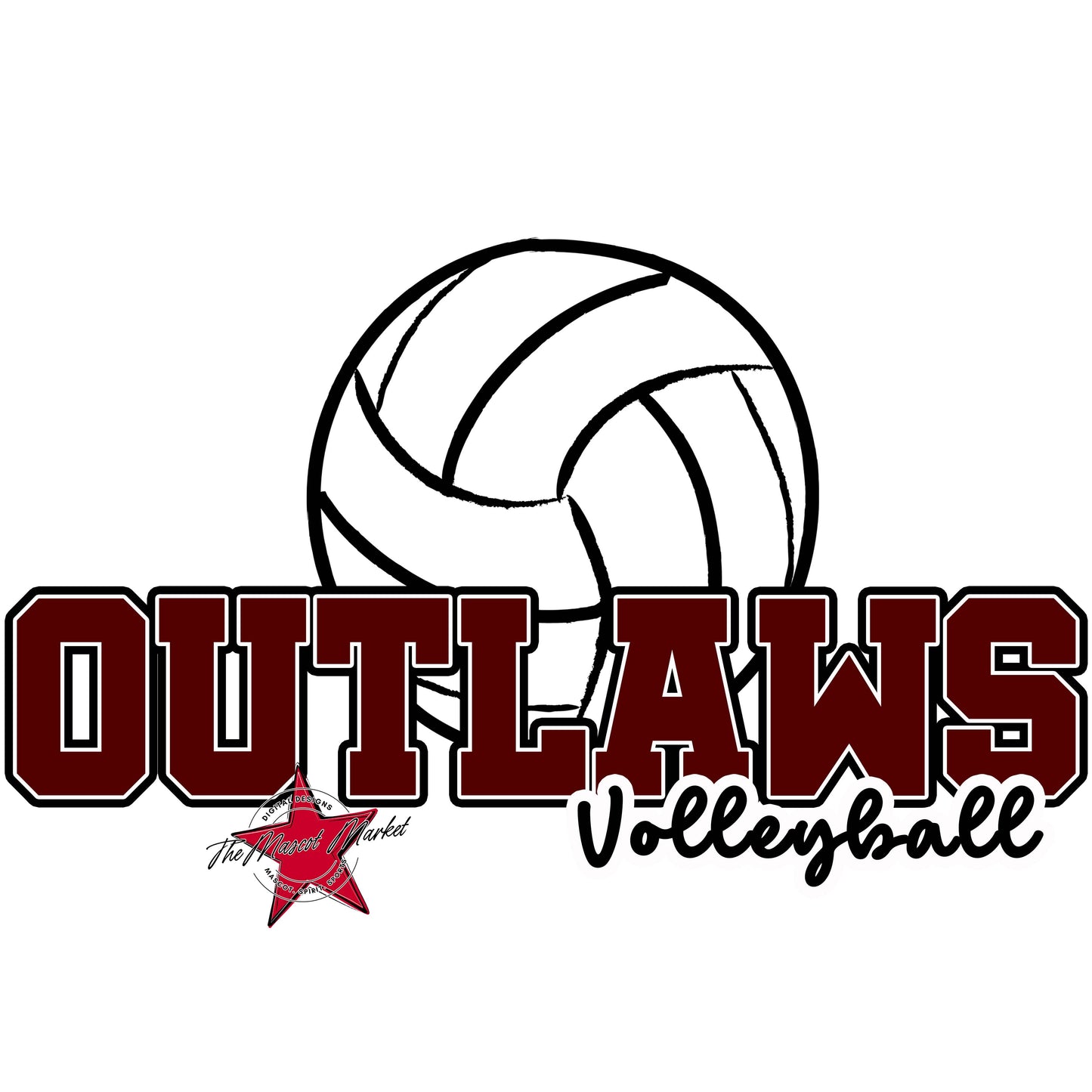Outlaws Varsity Volleyball-Maroon