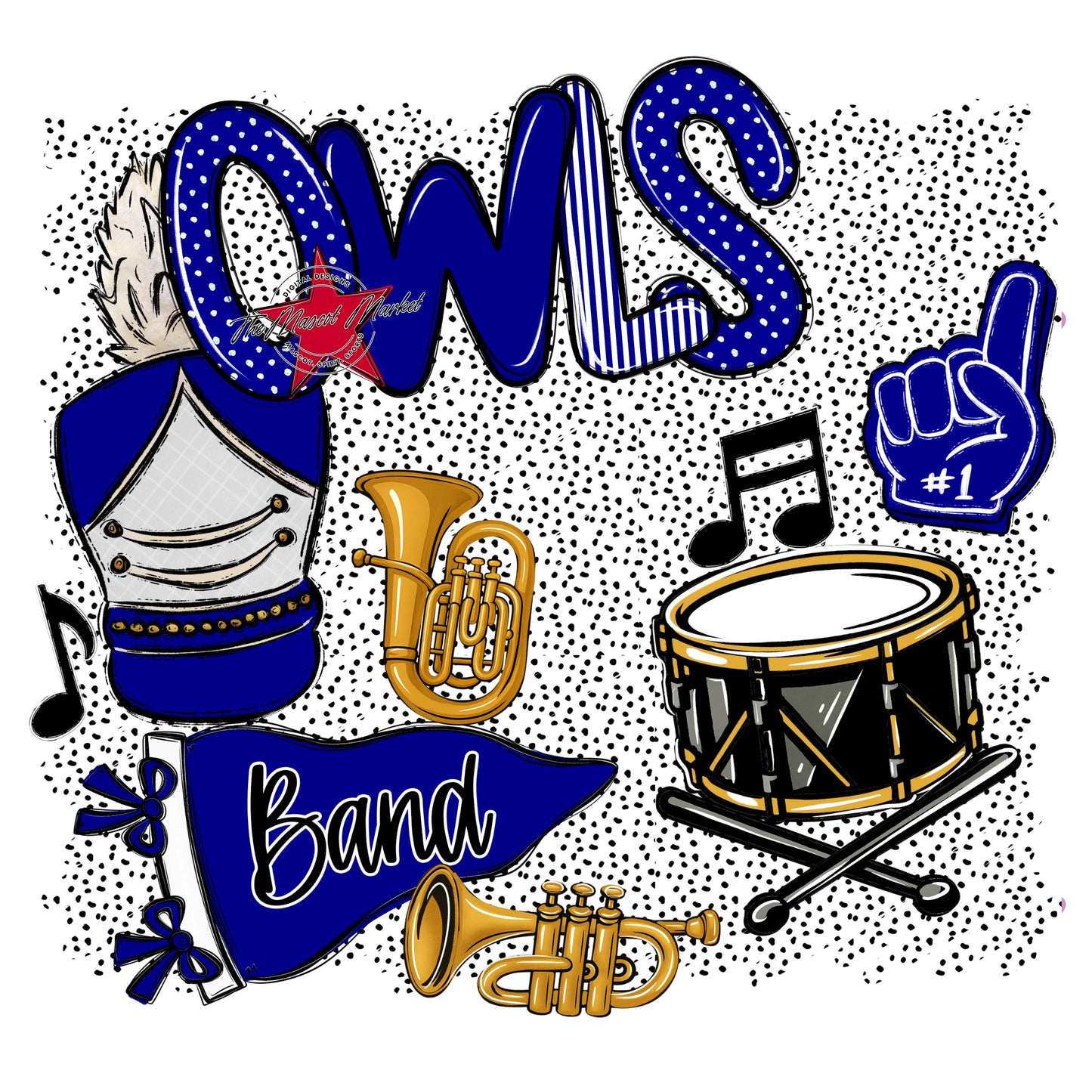 Owls Band Spirit-Blue