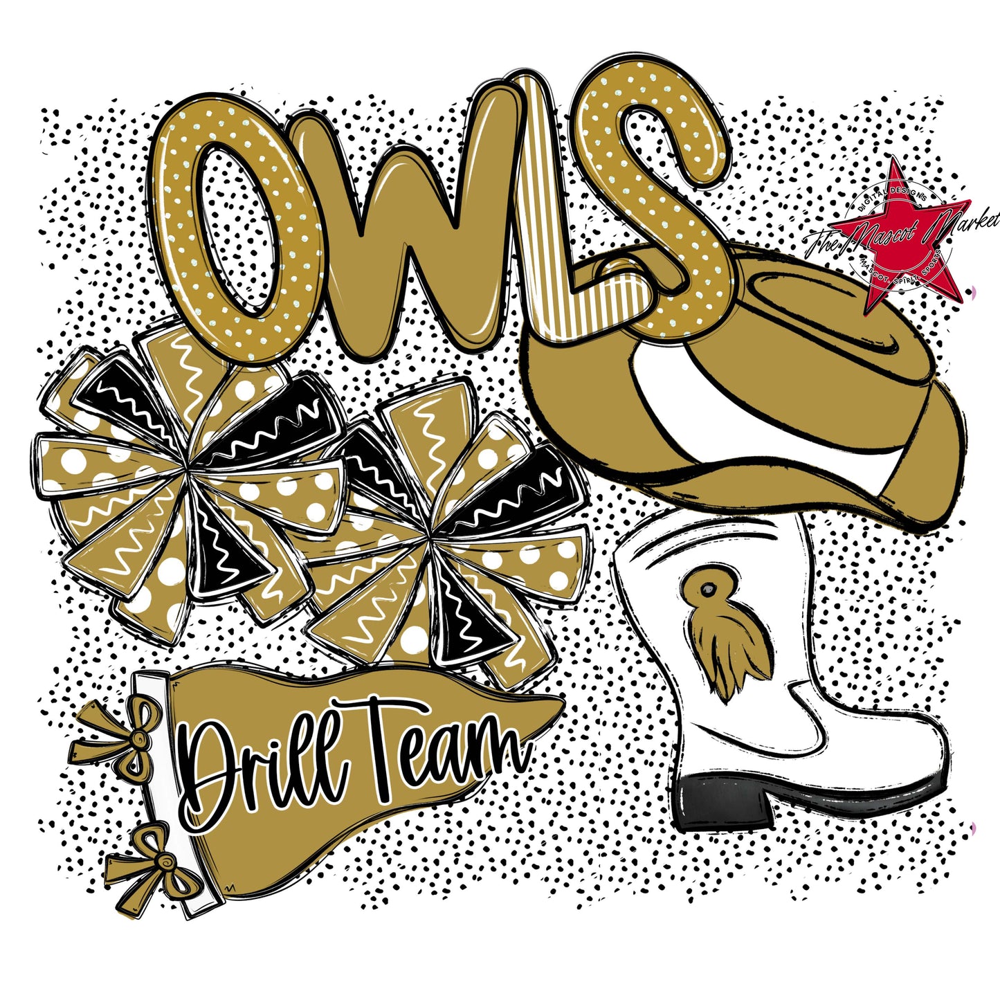 Owls Drillteam Spirit-Gold