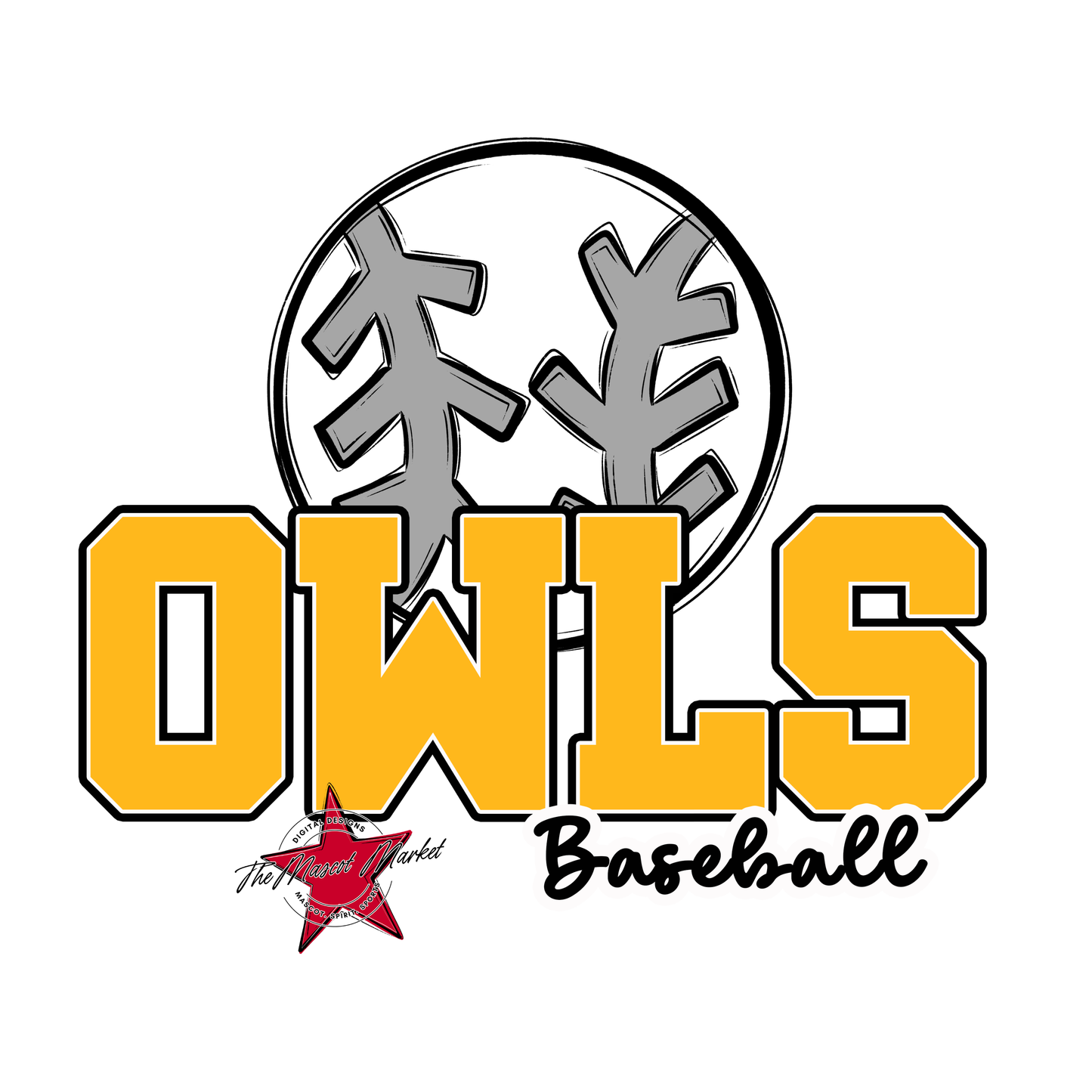 Owls Varsity Baseball-Yellow