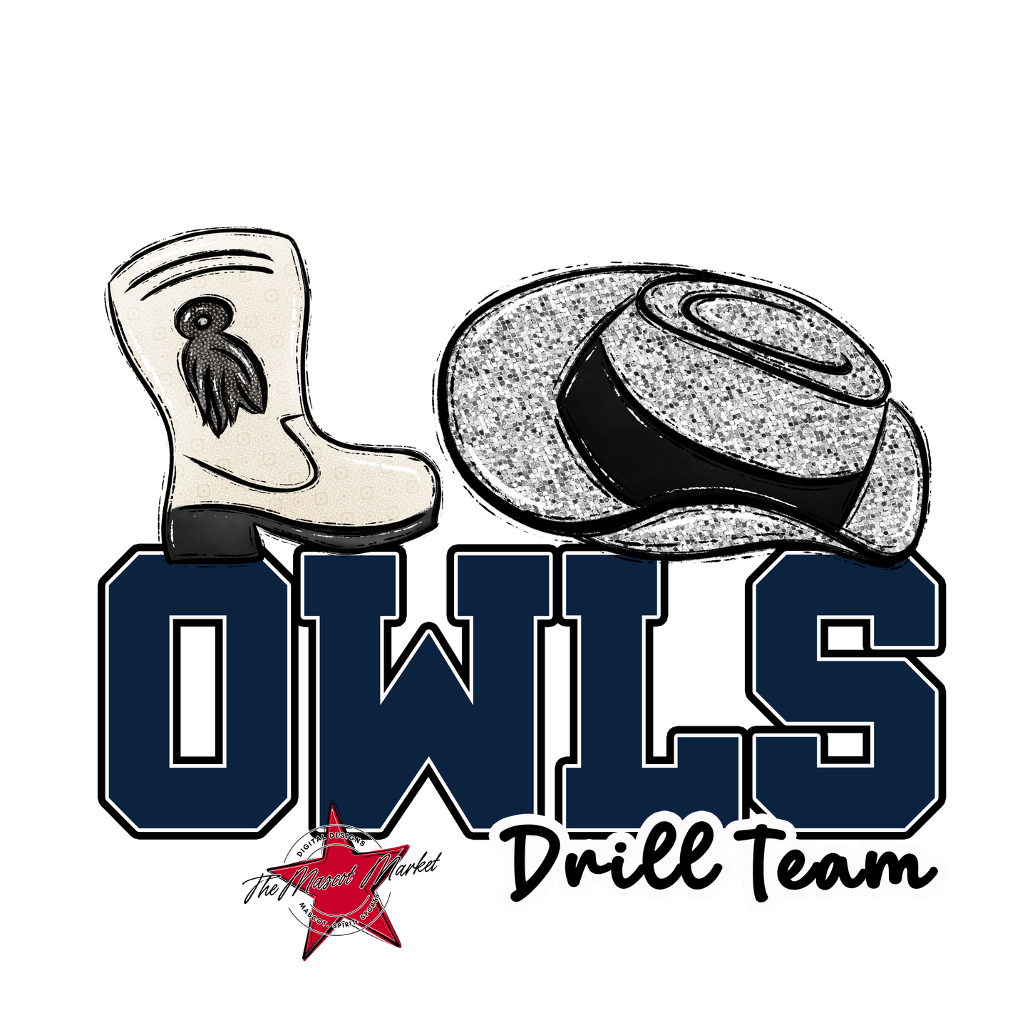 Owls Varsity Drillteam-Navy