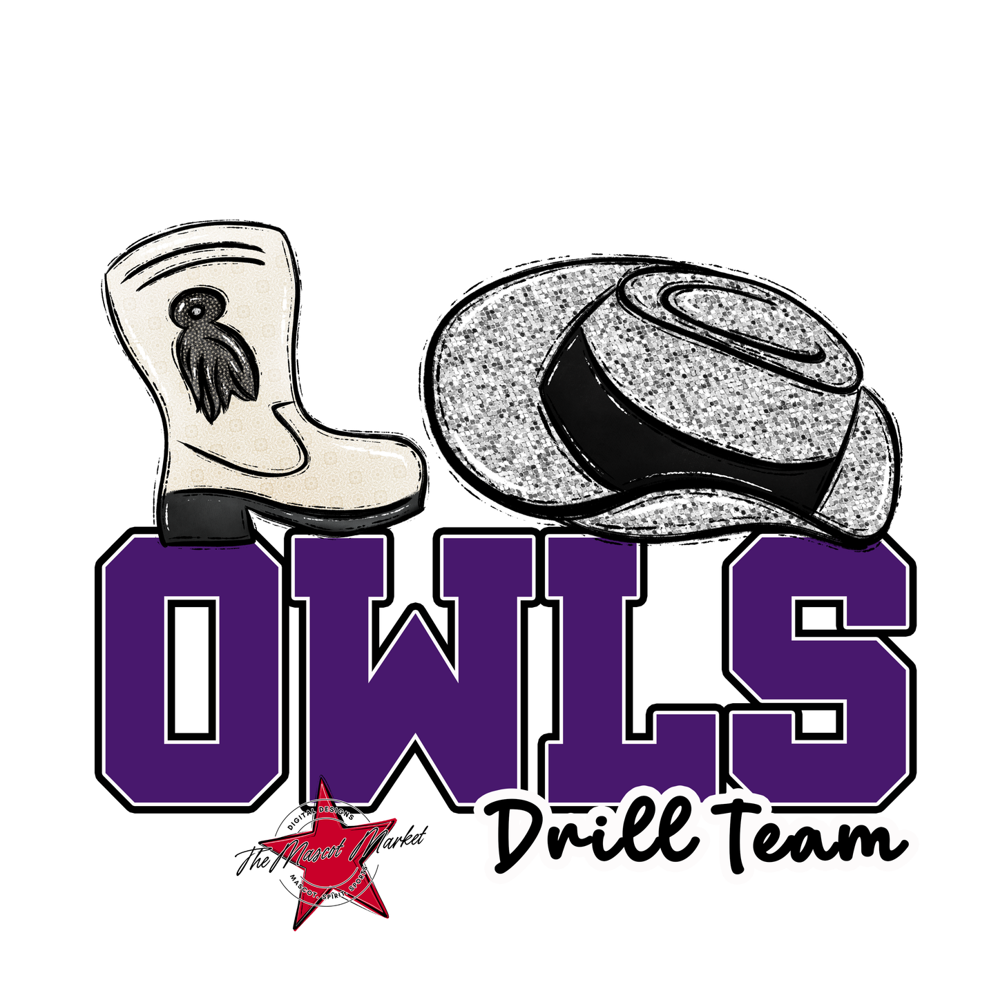 Owls Varsity Drillteam-Purple