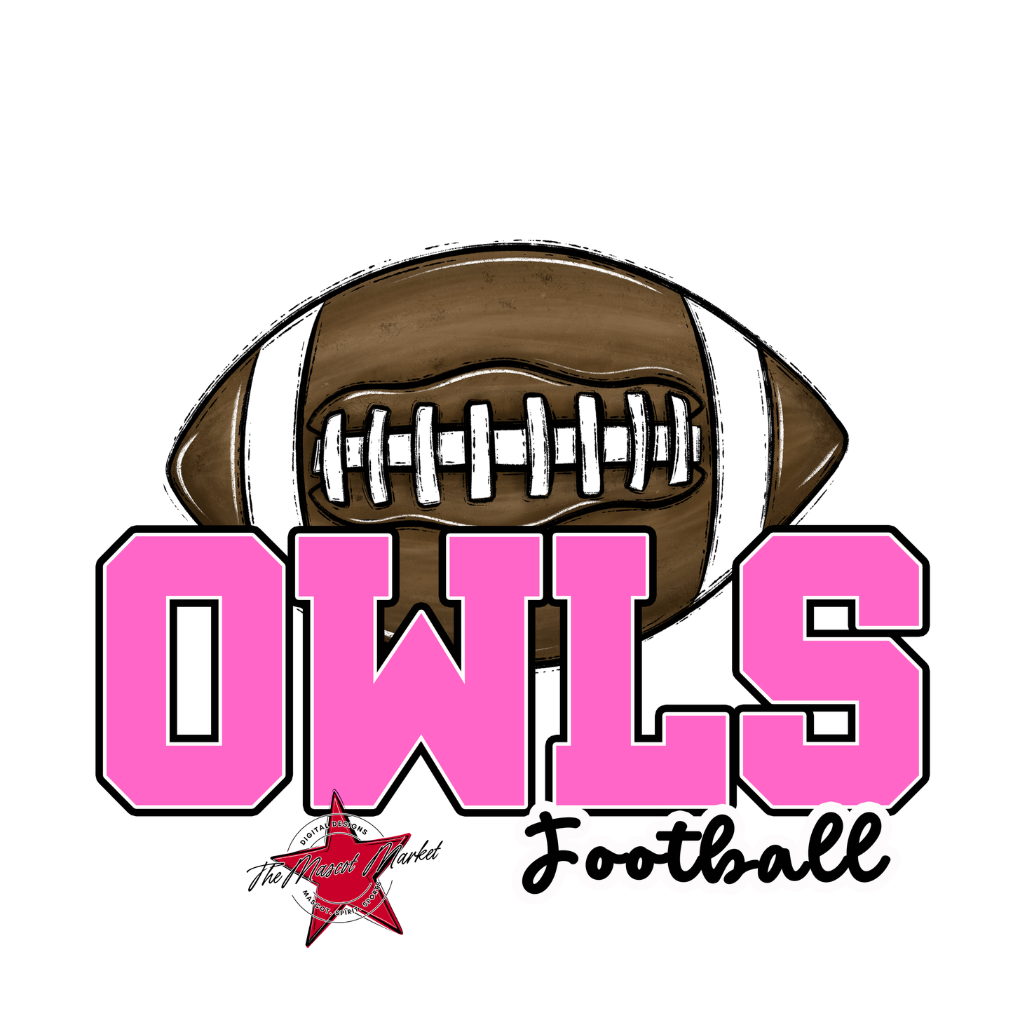 Owls Varsity Football-Baby Pink