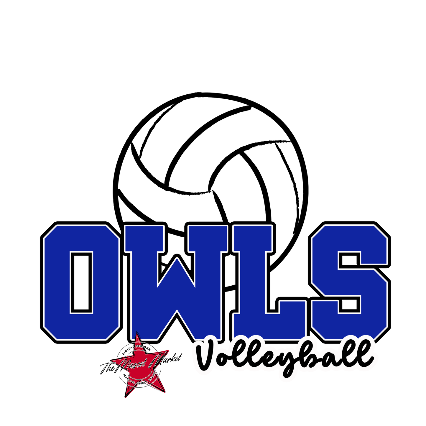 Owls Varsity Volleyball-Royal Blue